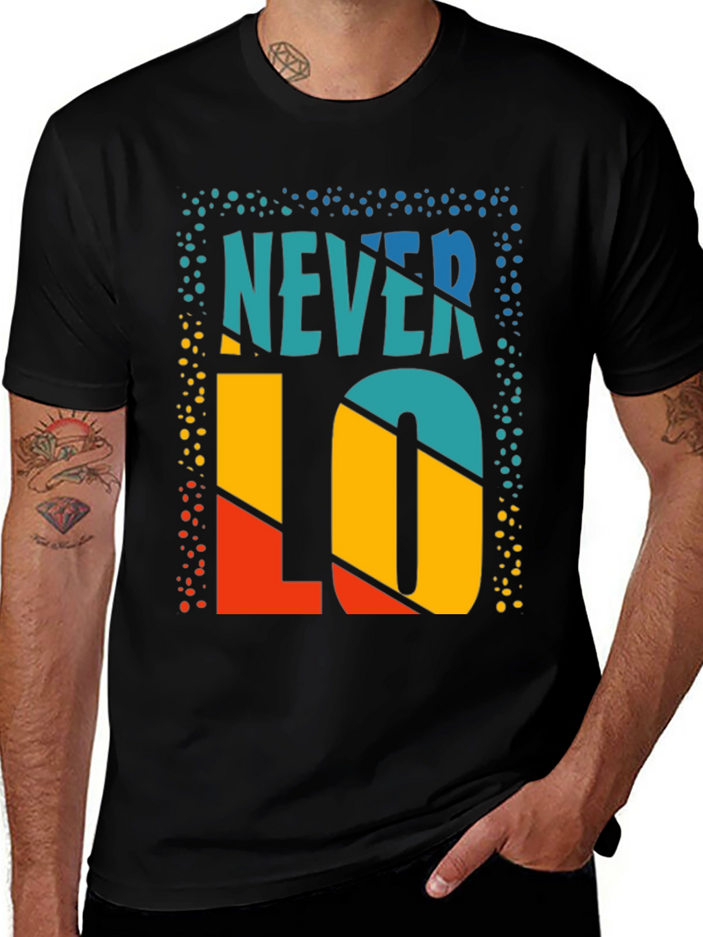 Never Lo Retro Graphic Tee