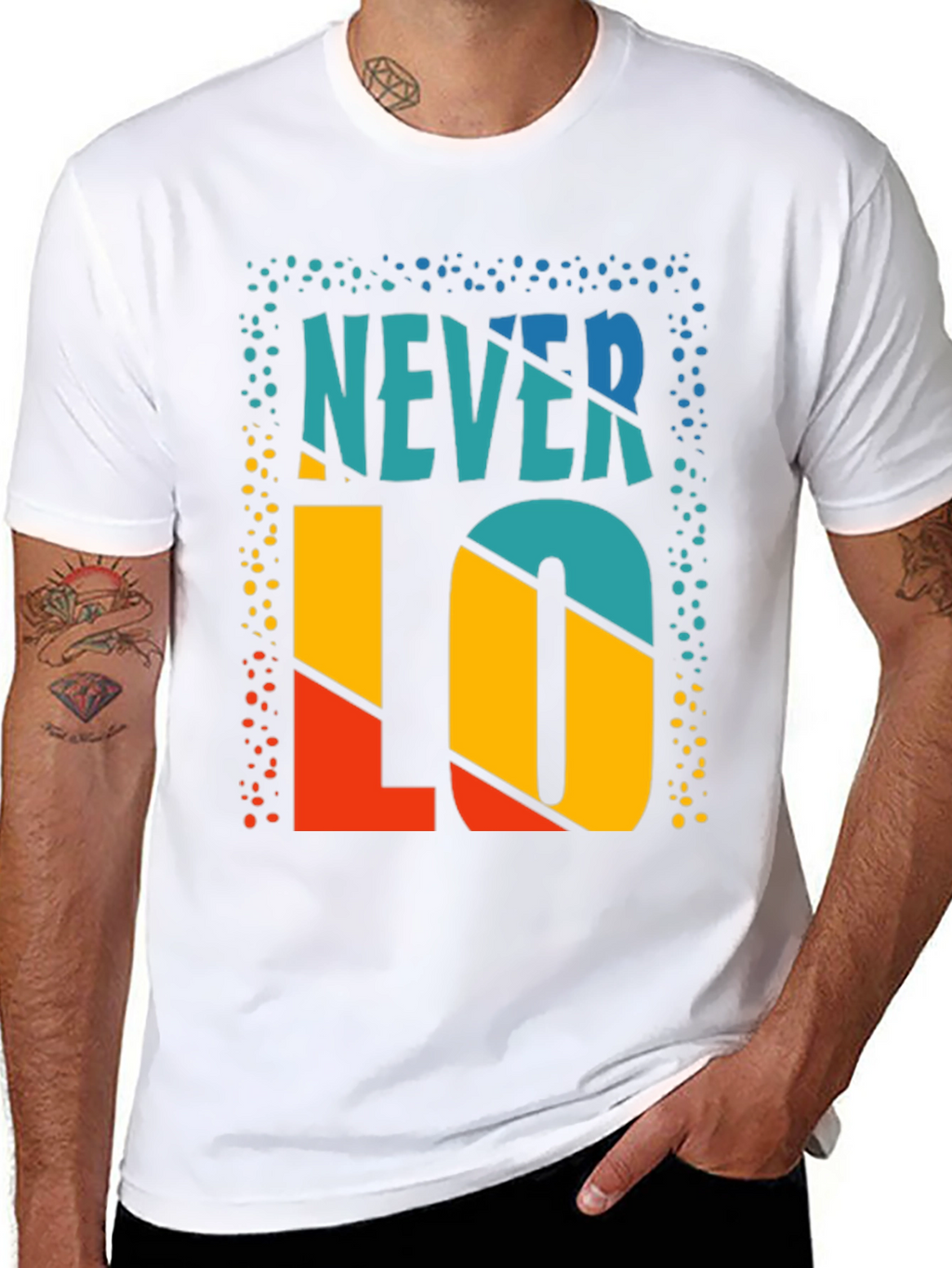 Never Lo Retro Graphic Tee