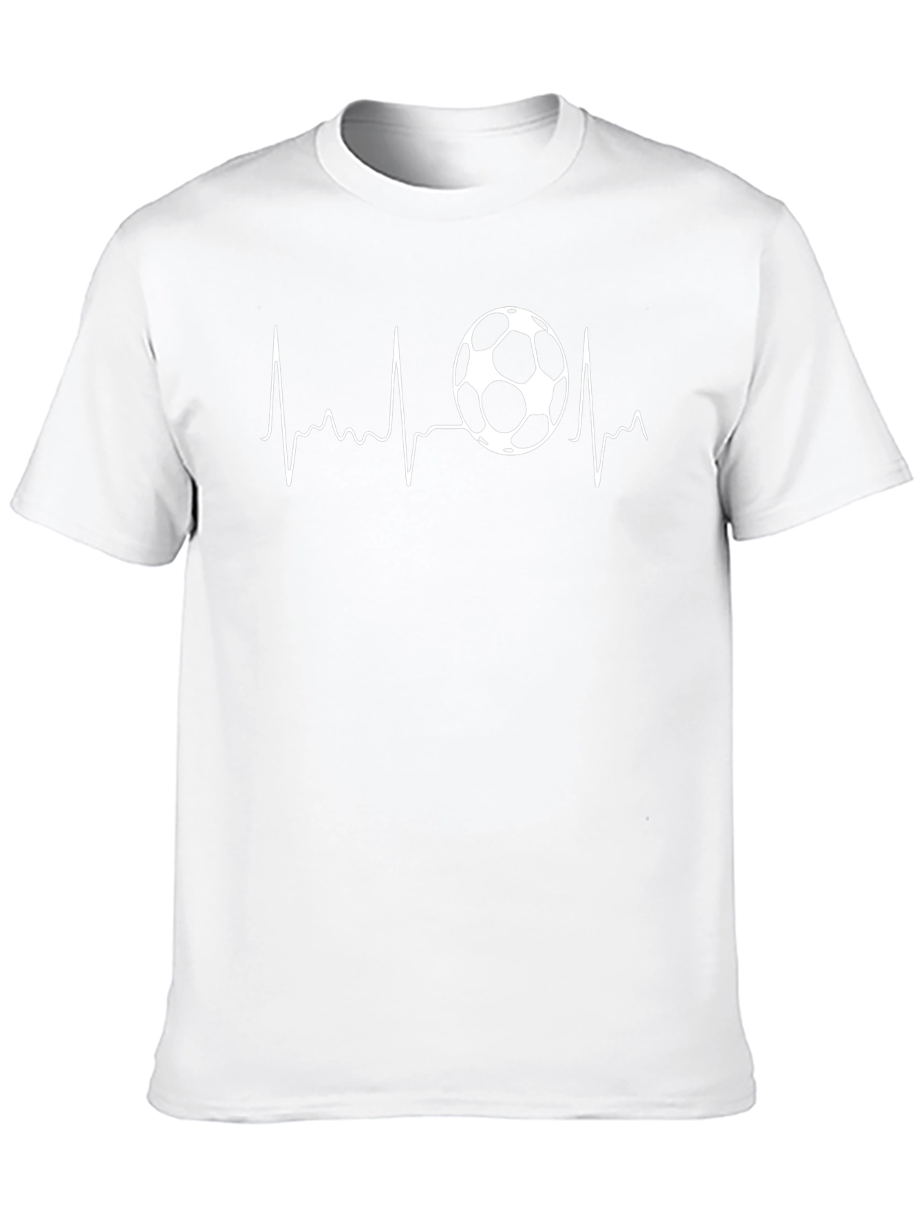 Soccer Heartbeat Graphic T-Shirt - Passion for the Game