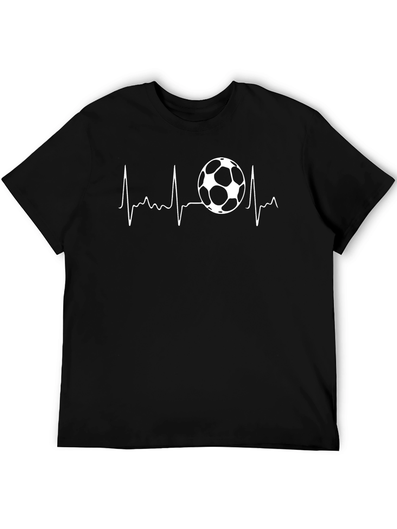 Soccer Heartbeat Graphic T-Shirt - Passion for the Game