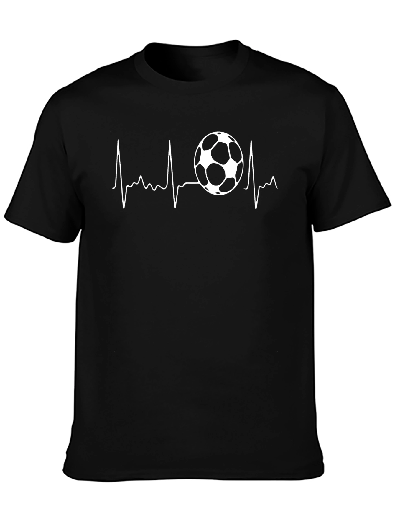 Soccer Heartbeat Graphic T-Shirt - Passion for the Game