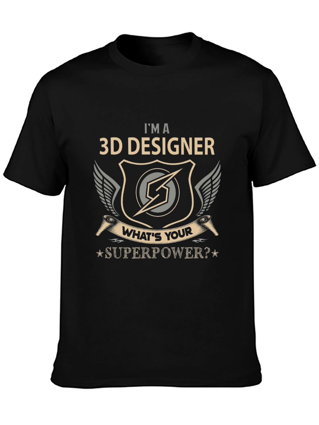 3D Designer Superpower T-Shirt