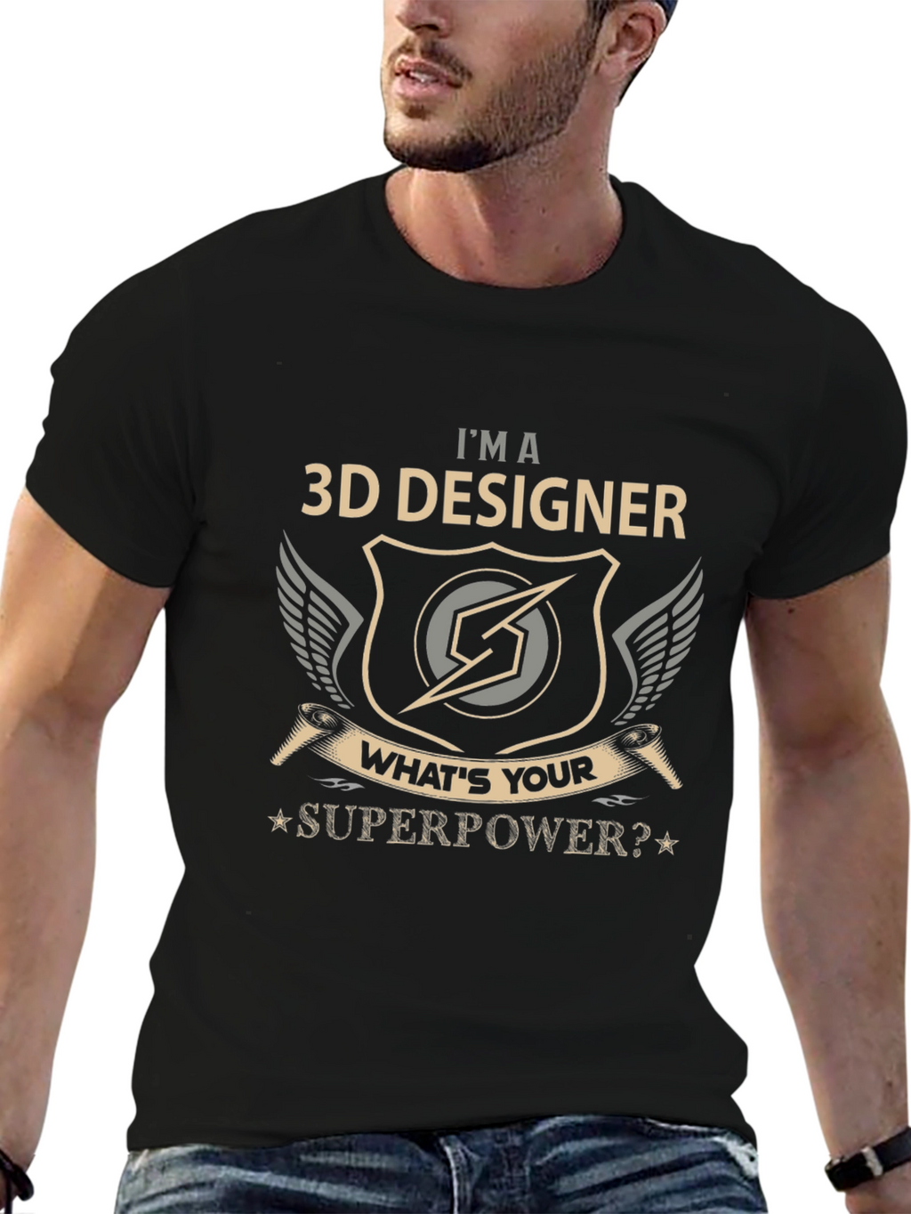 3D Designer Superpower T-Shirt
