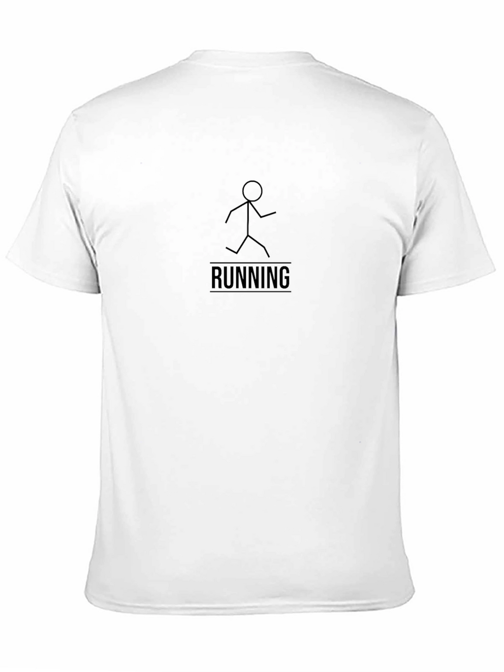 Mens Black Running Graphic T-Shirt