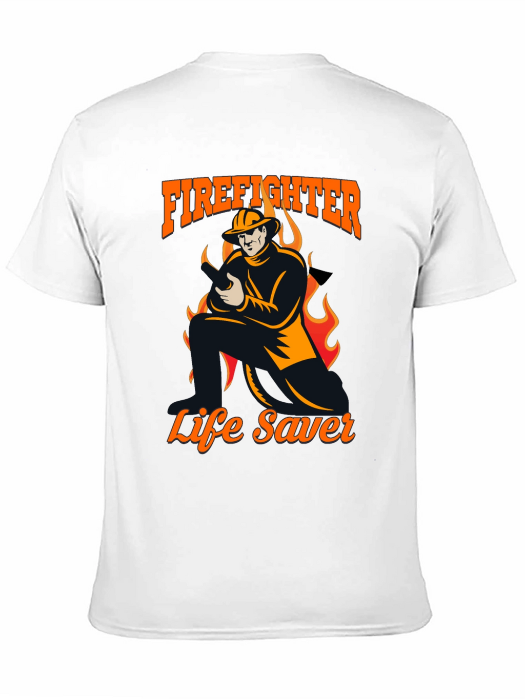 Firefighter Life Saver Graphic T-Shirt