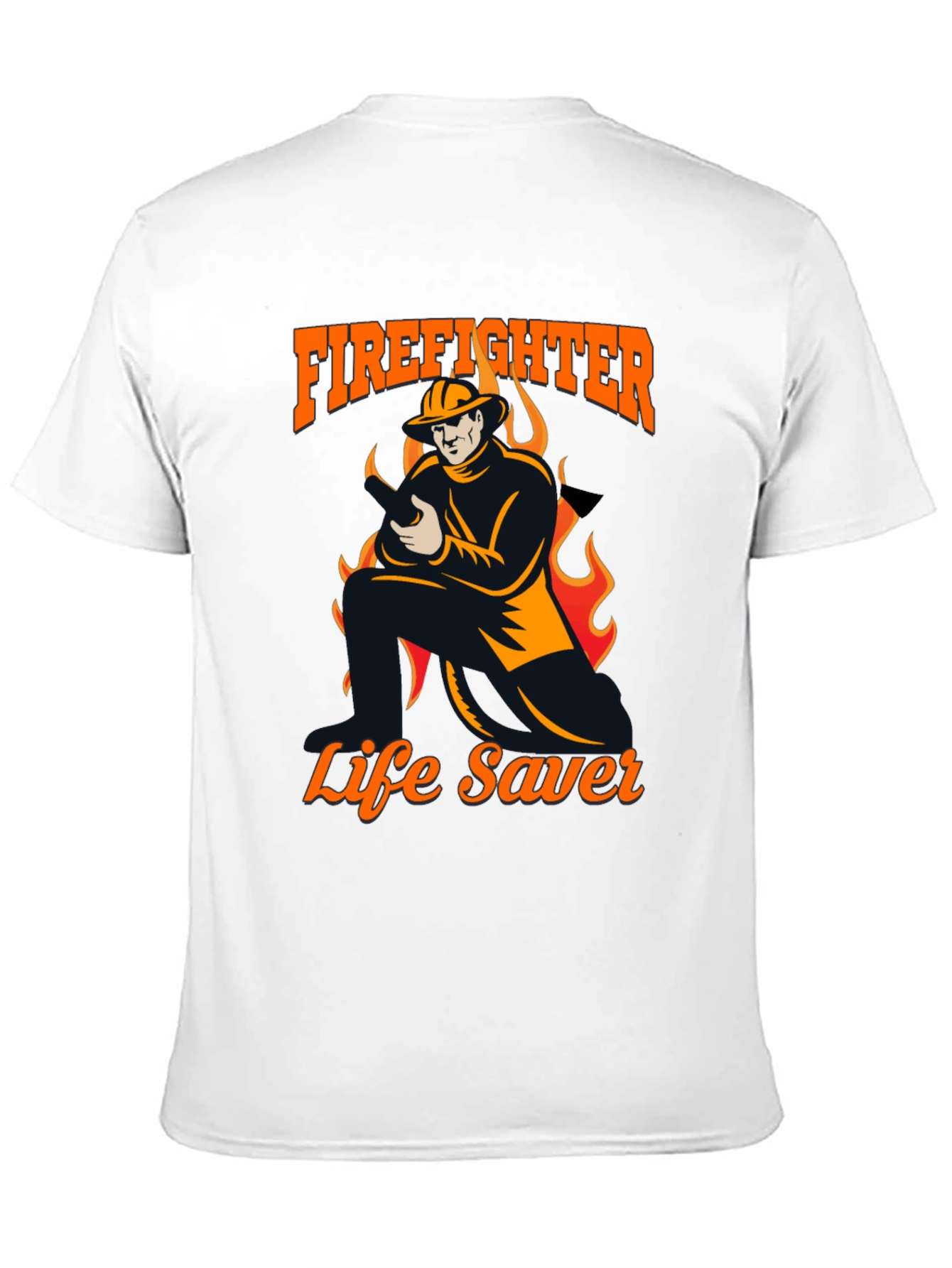 Firefighter Life Saver Graphic T-Shirt