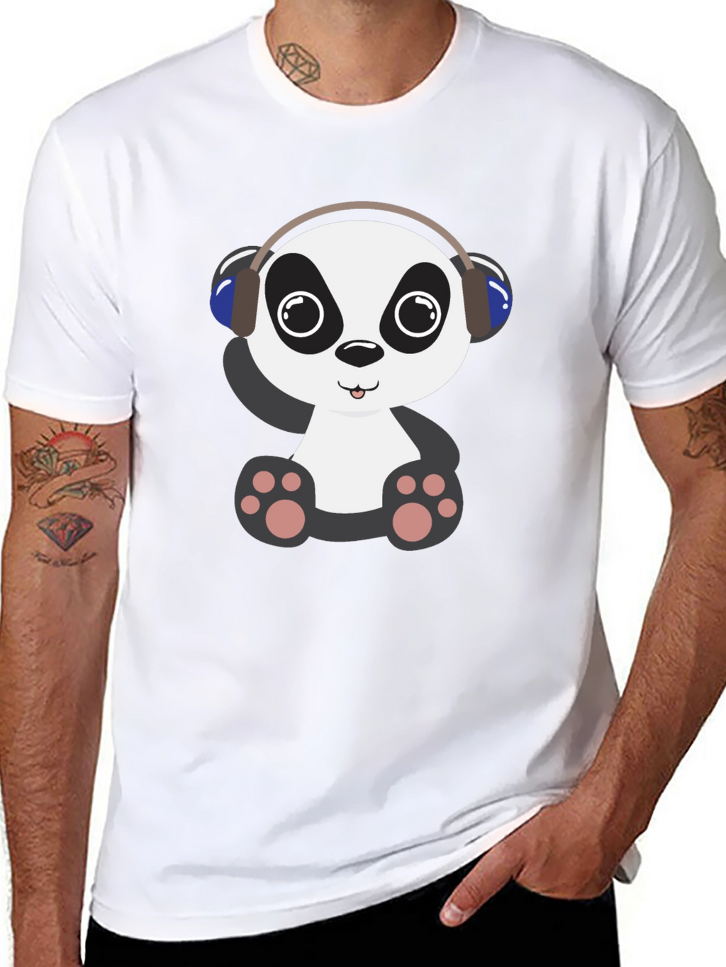 Panda DJ Graphic T-Shirt