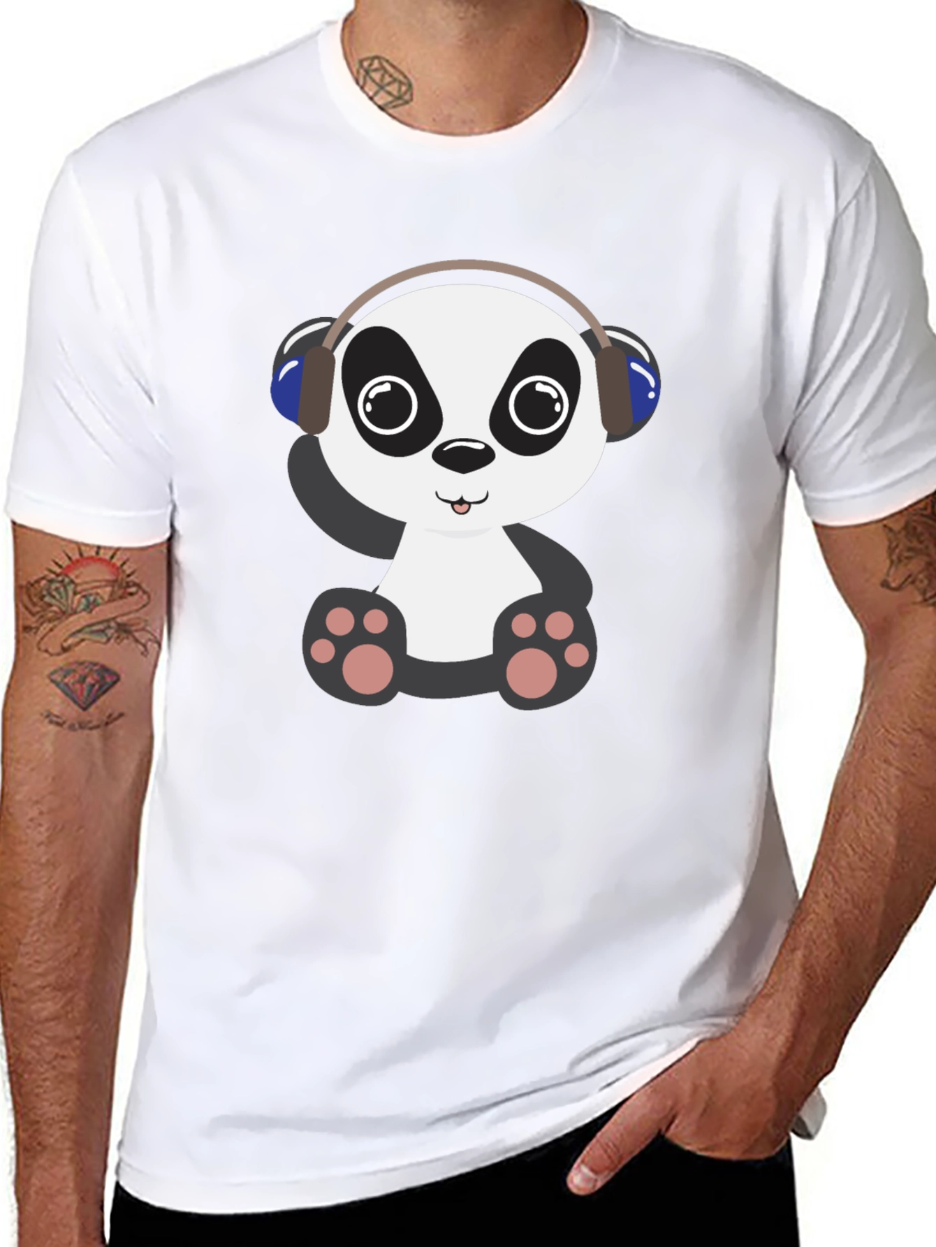 Panda DJ Graphic T-Shirt