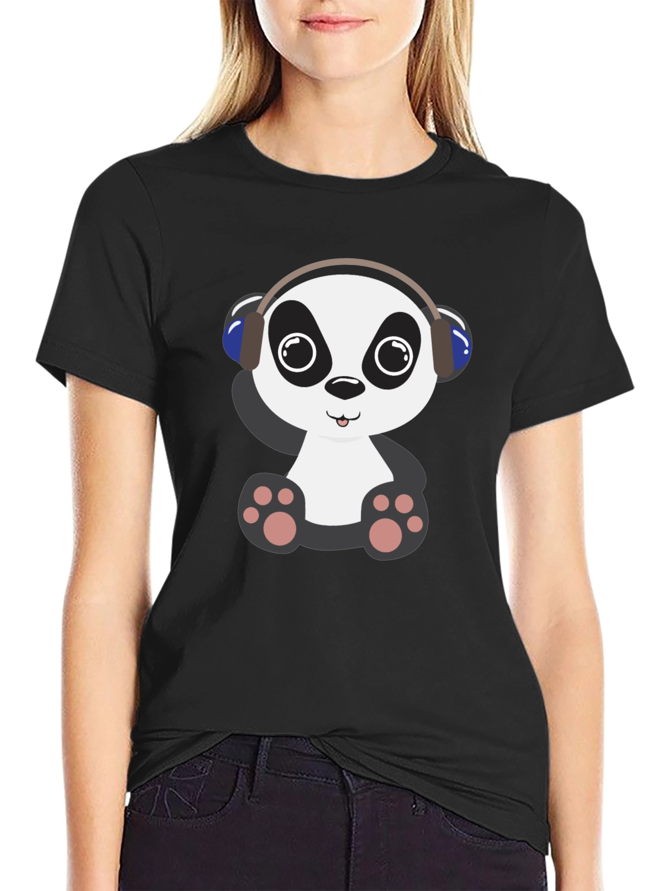 Panda DJ Graphic T-Shirt
