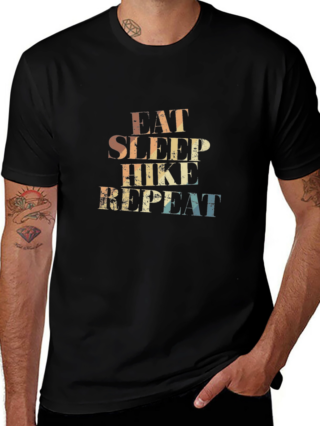 Eat Sleep Hike Repeat Graphic Tee