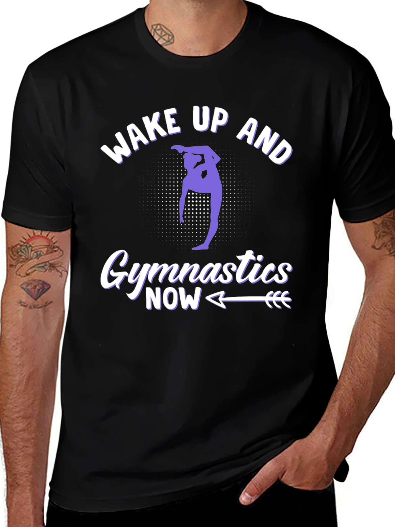 Wake Up and Gymnastics Now Graphic Tee