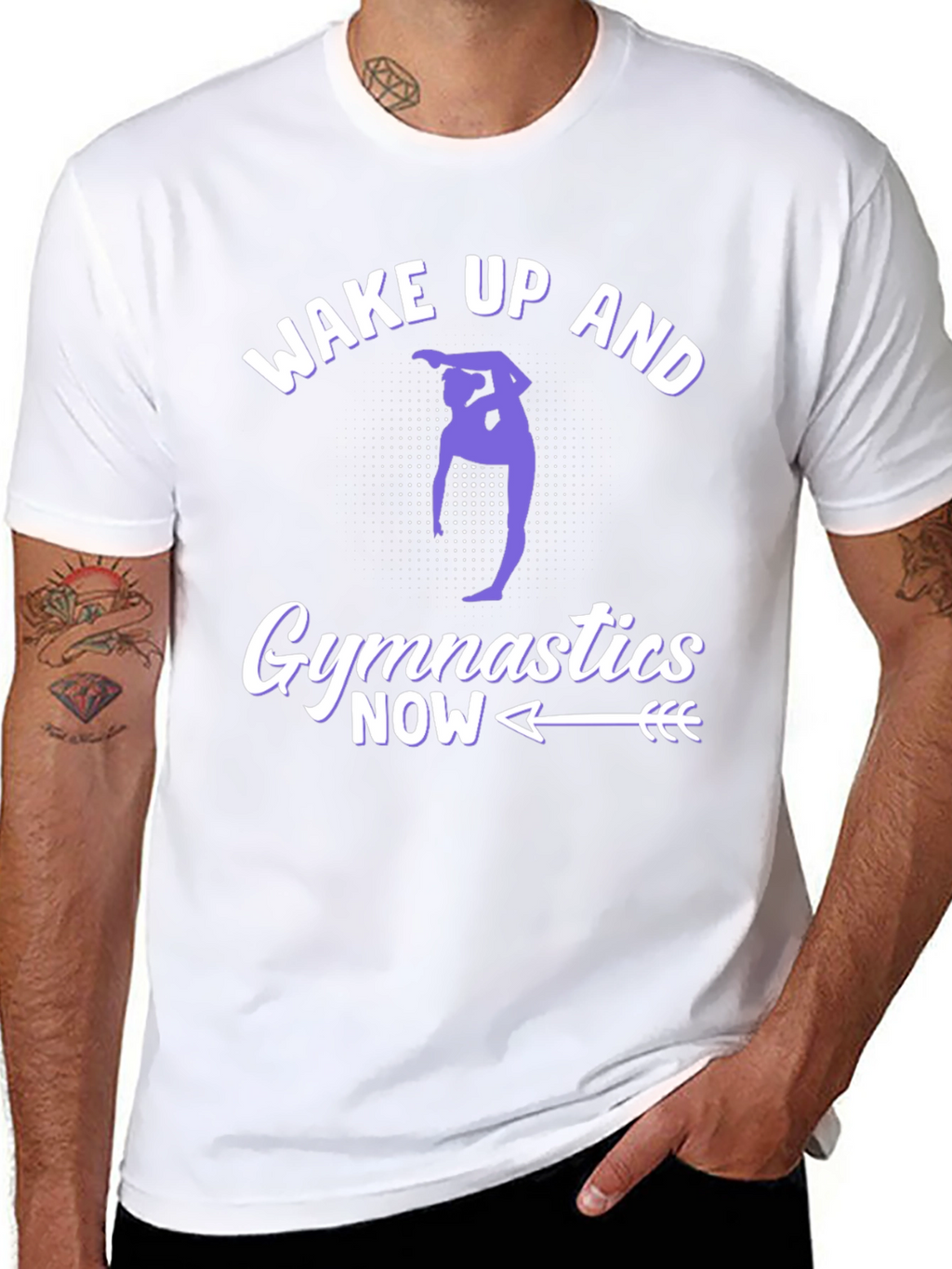 Wake Up and Gymnastics Now Graphic Tee
