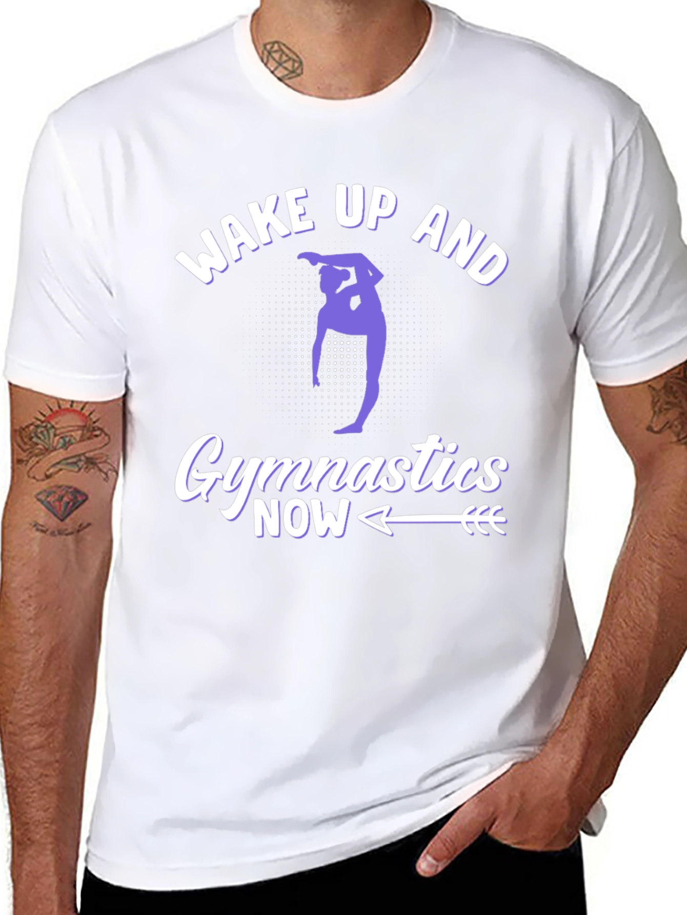 Wake Up and Gymnastics Now Graphic Tee