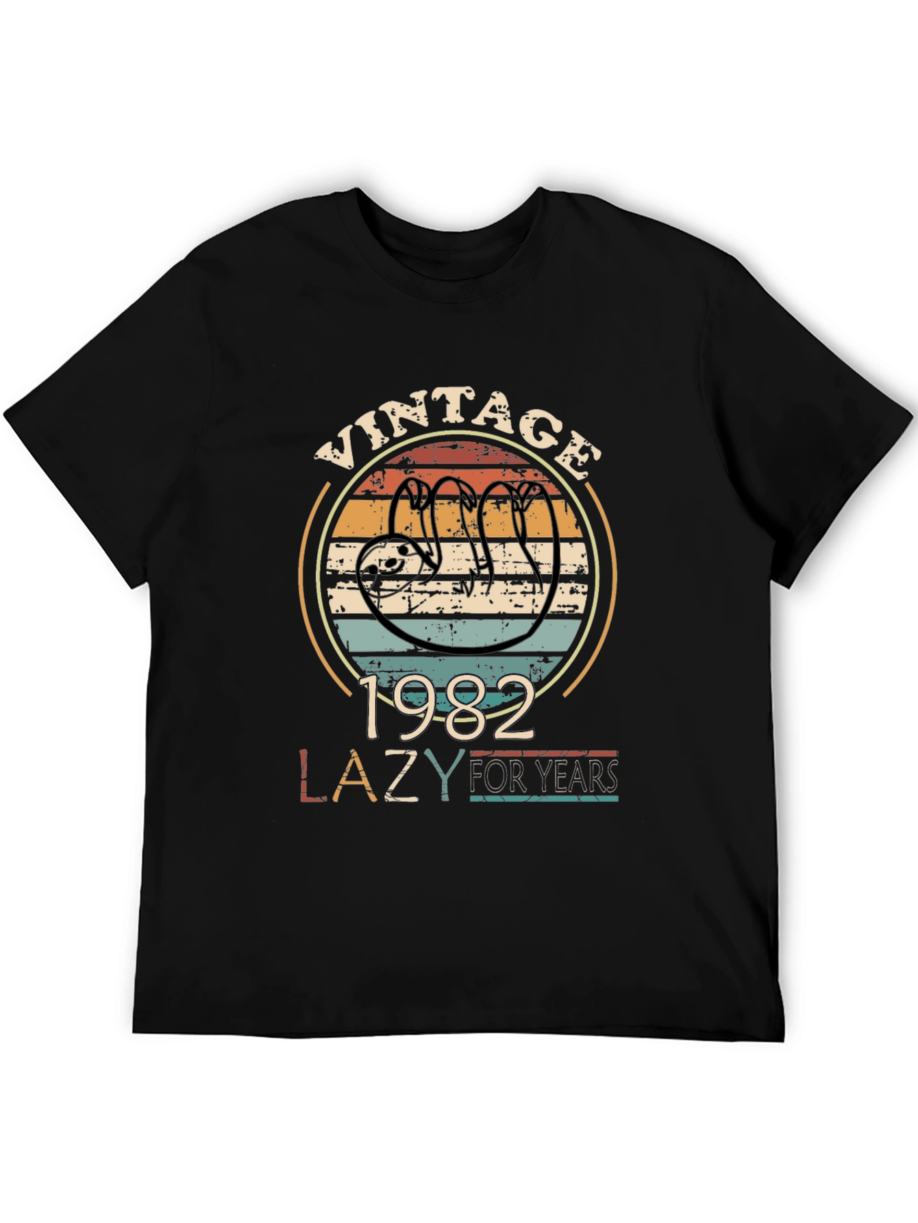Vintage 1982 Lazy Sloth T-Shirt - 40th Birthday Gift