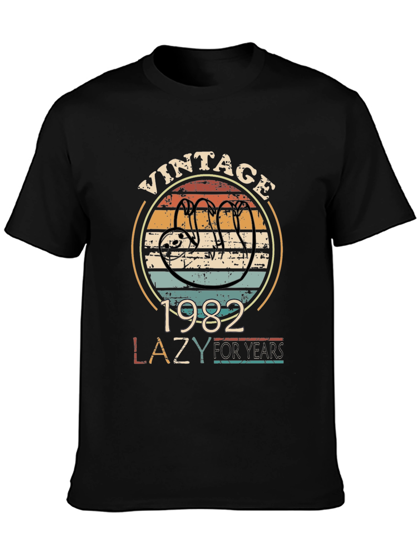 Vintage 1982 Lazy Sloth T-Shirt - 40th Birthday Gift