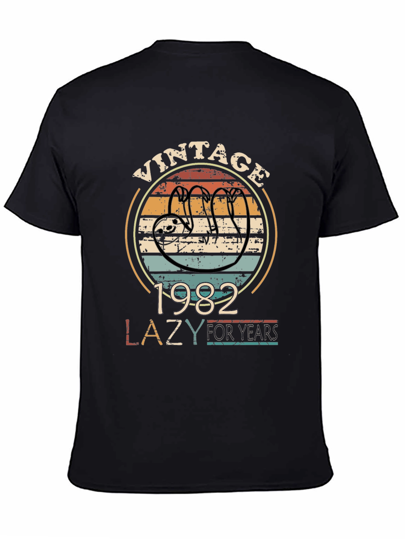 Vintage 1982 Lazy Sloth T-Shirt - 40th Birthday Gift