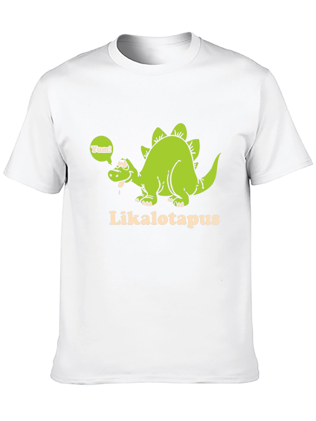 Funny Likalotapus Dinosaur Black T-Shirt
