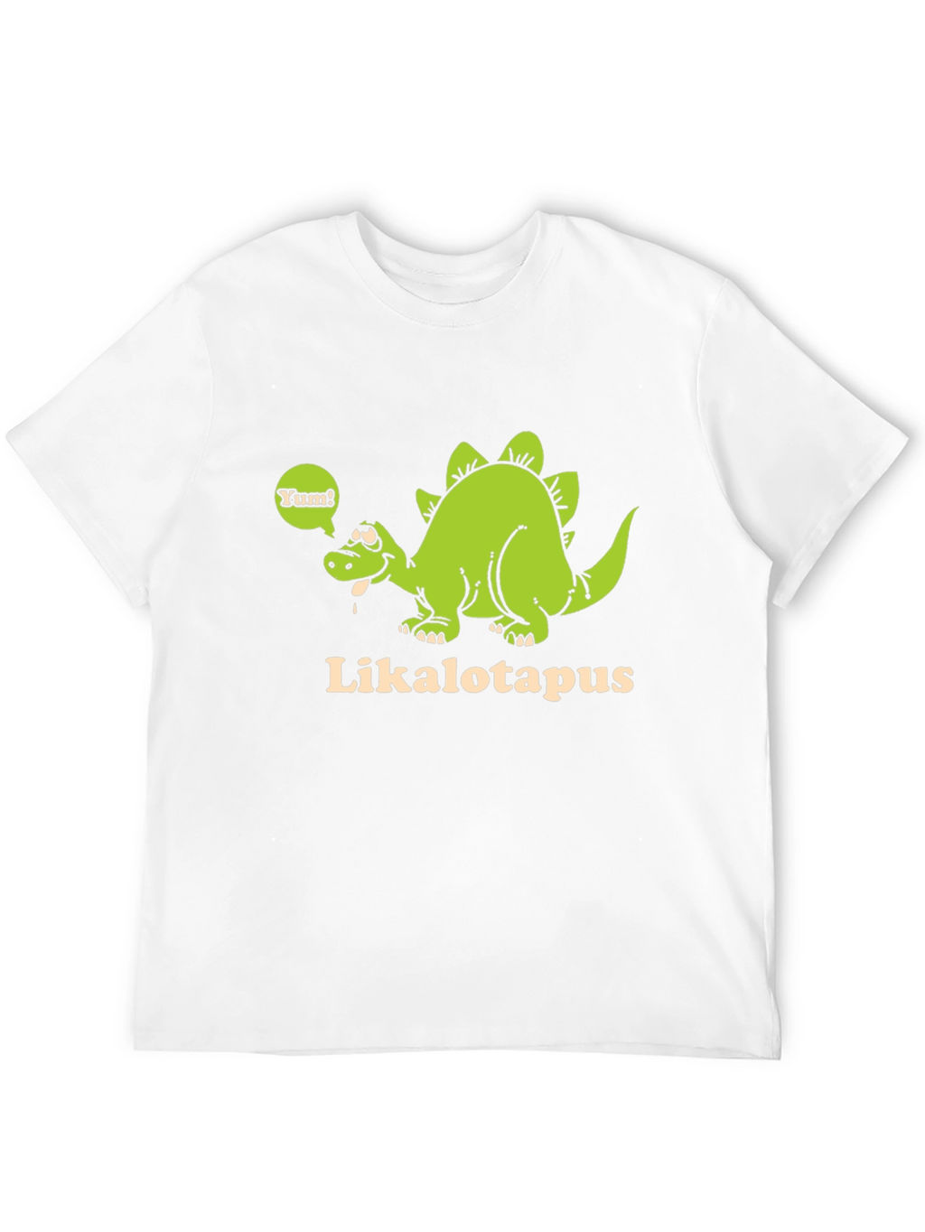 Funny Likalotapus Dinosaur Black T-Shirt
