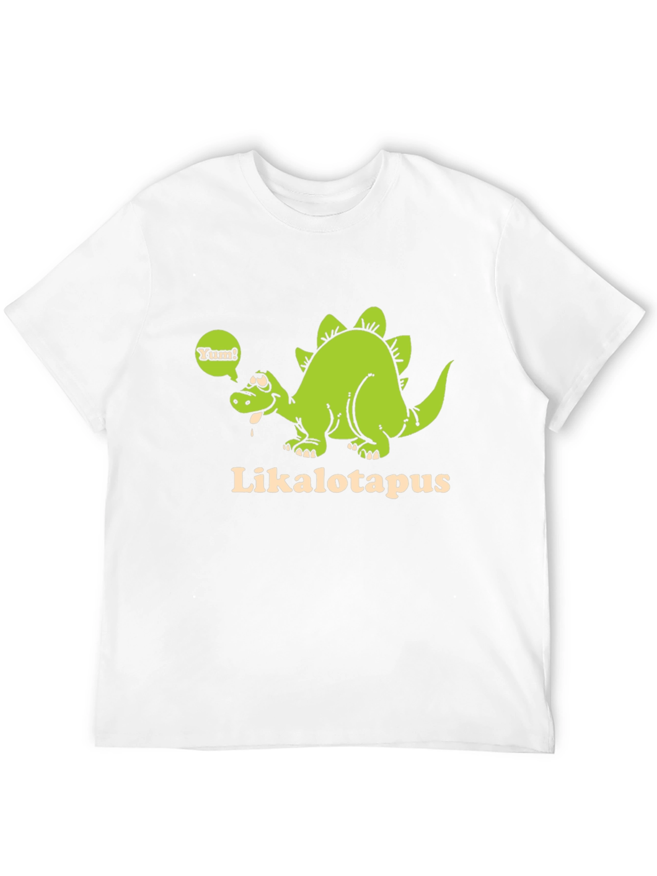 Funny Likalotapus Dinosaur Black T-Shirt