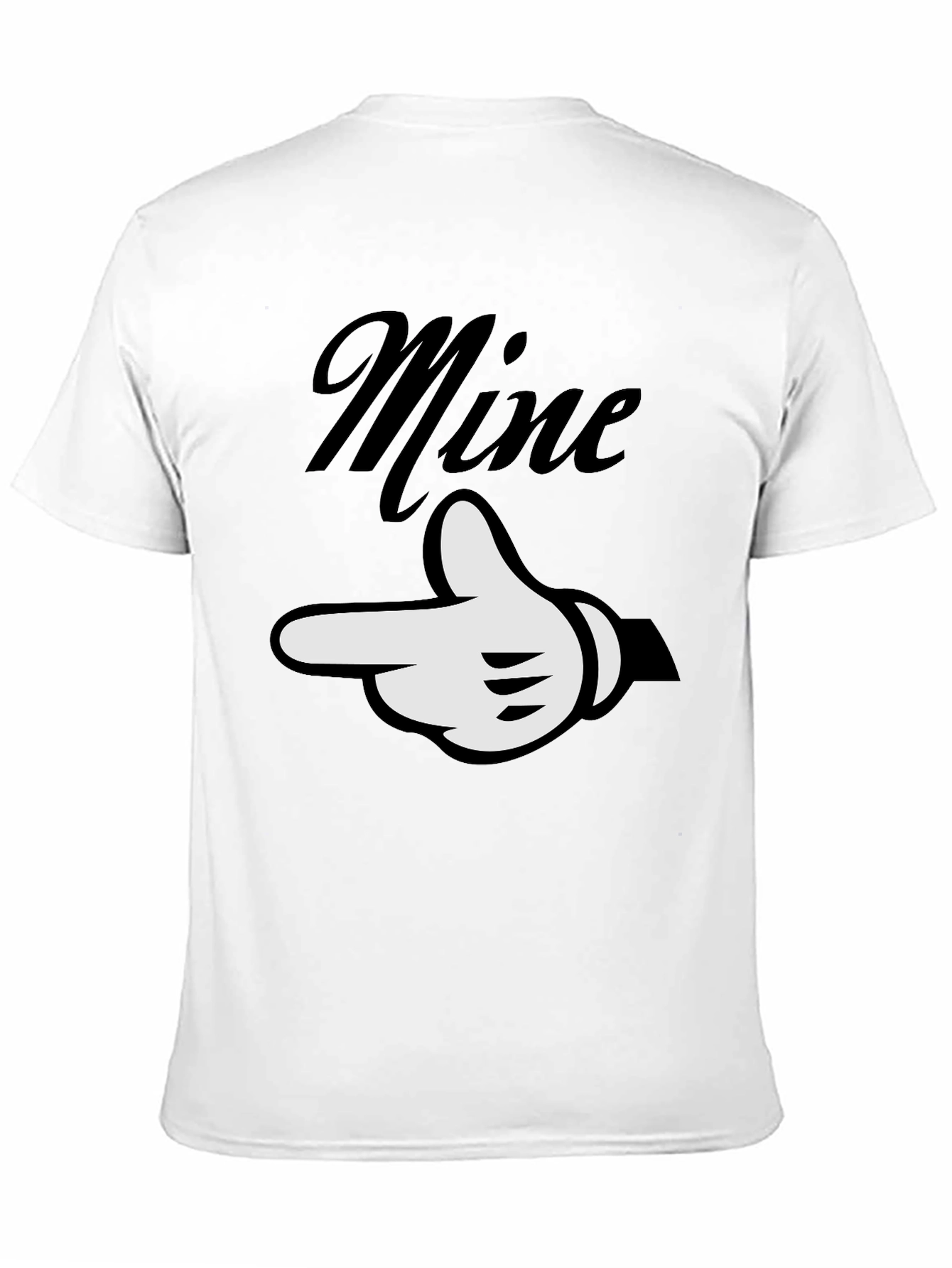 Mine Graphic Tee - Black Casual T-Shirt