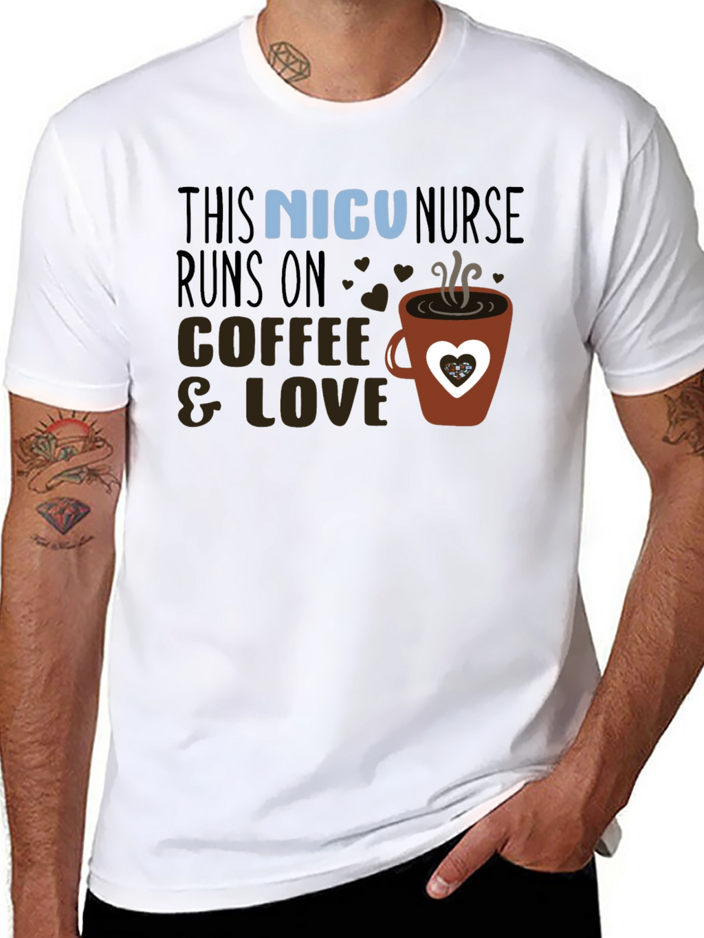 NICU Nurse Coffee & Love T-Shirt