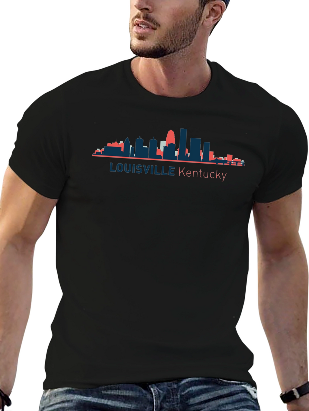 Louisville Kentucky Skyline Graphic Tee
