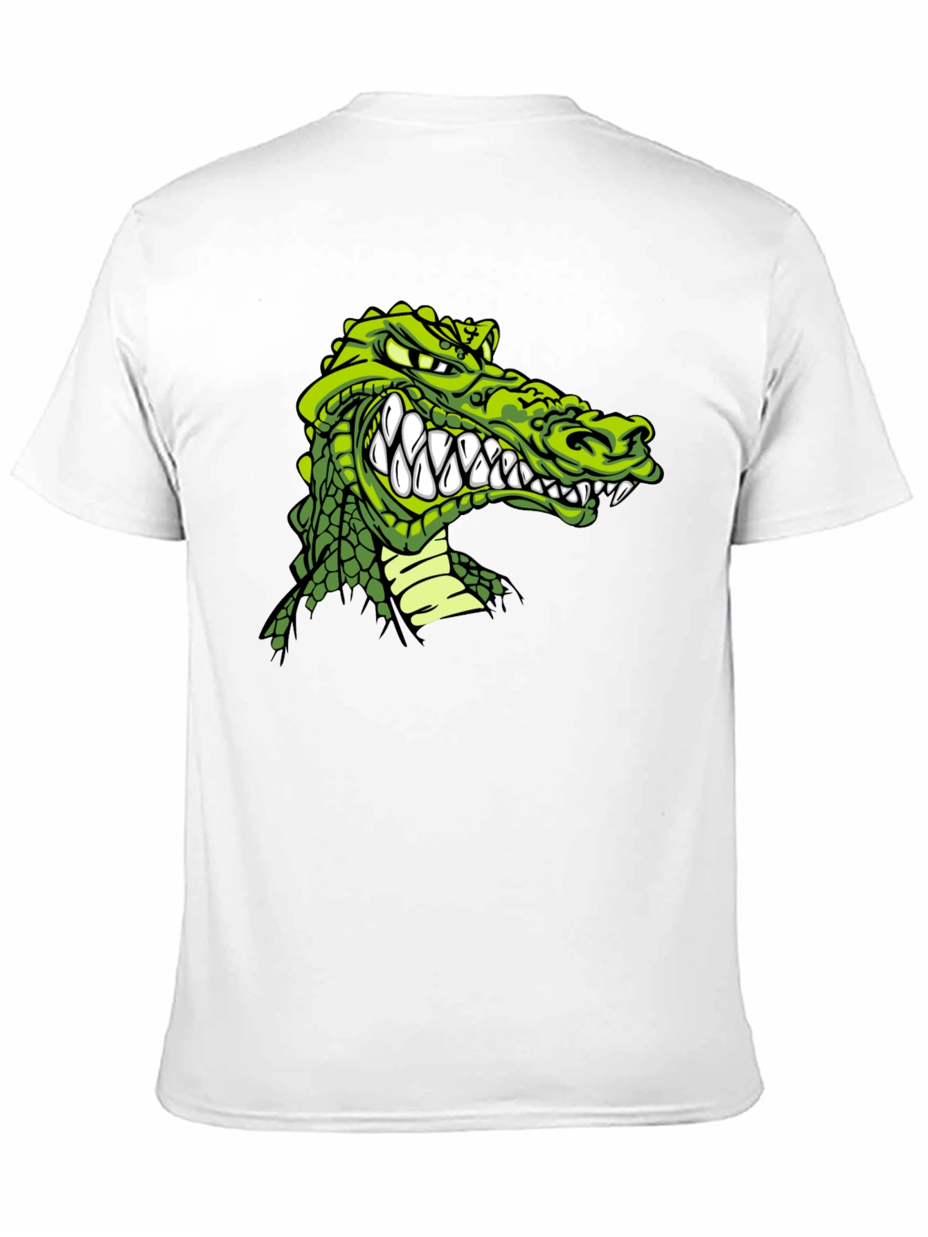 Crocodile Graphic Print Black T-Shirt