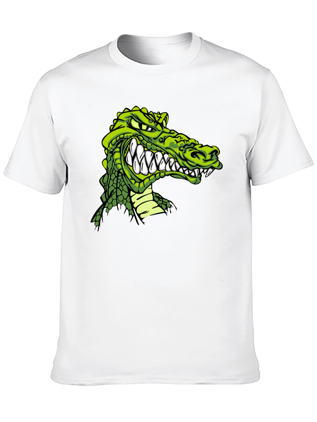 Crocodile Graphic Print Black T-Shirt
