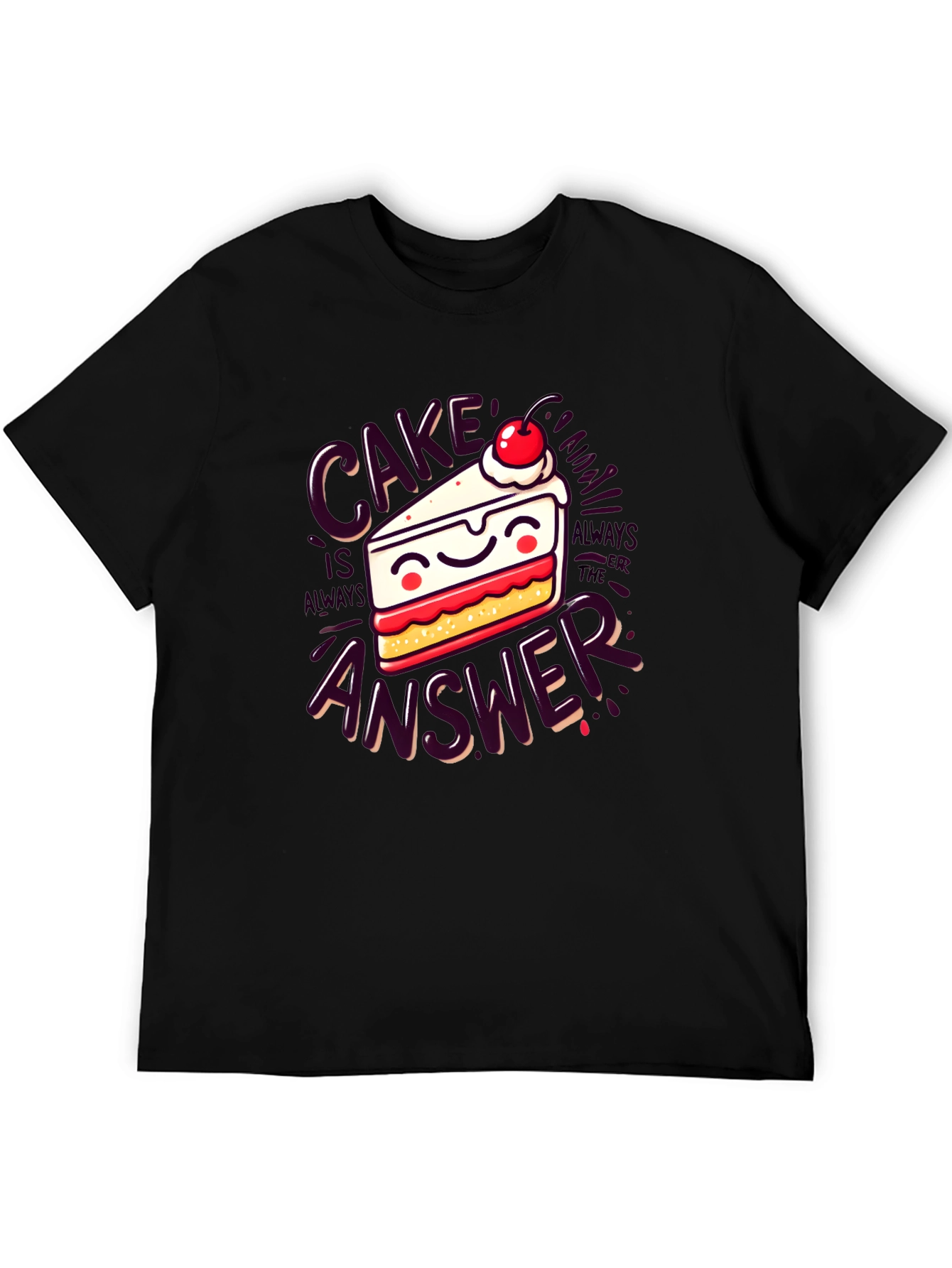 Cake is Always The Answer Graphic Tee