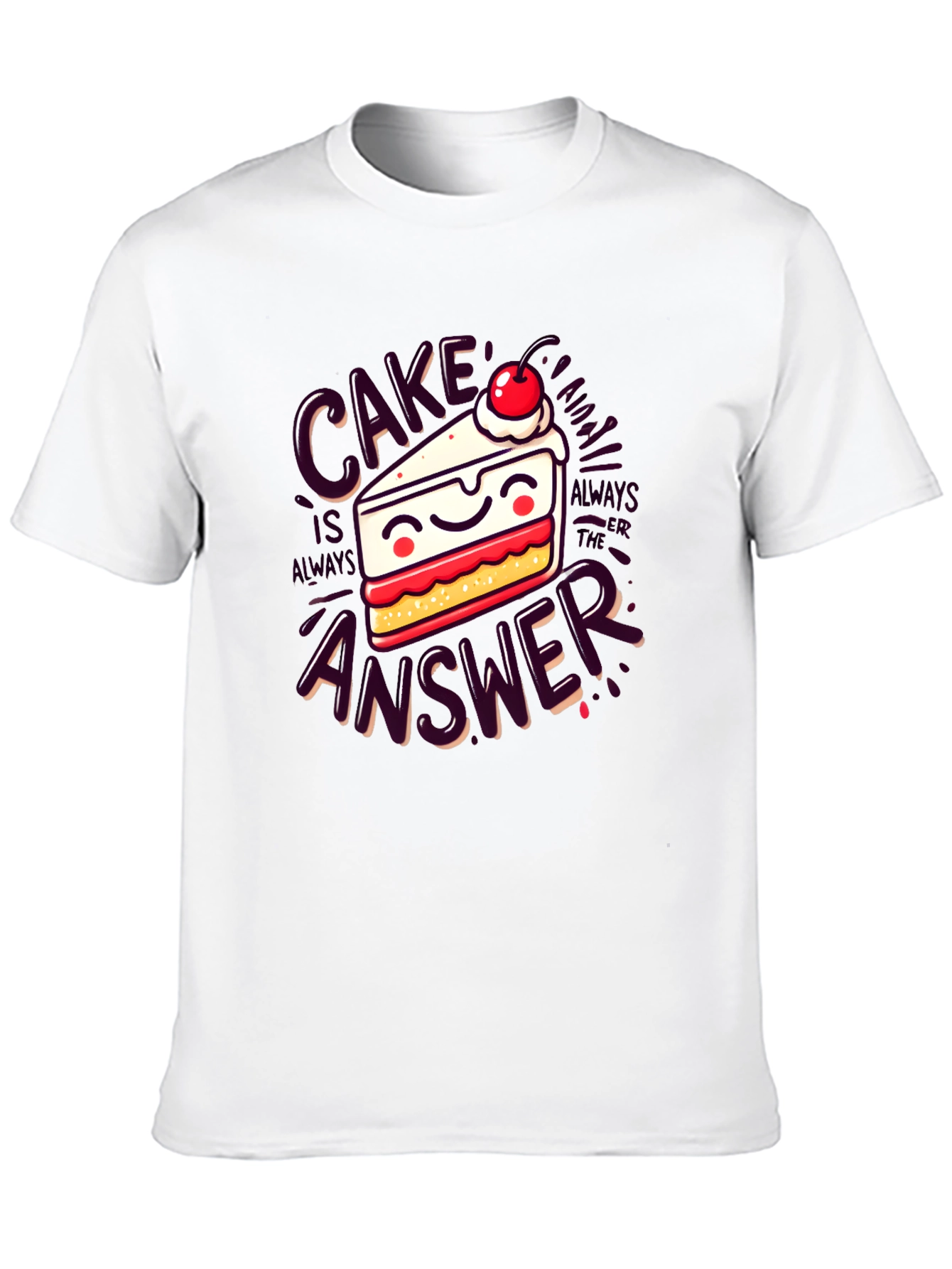 Cake is Always The Answer Graphic Tee