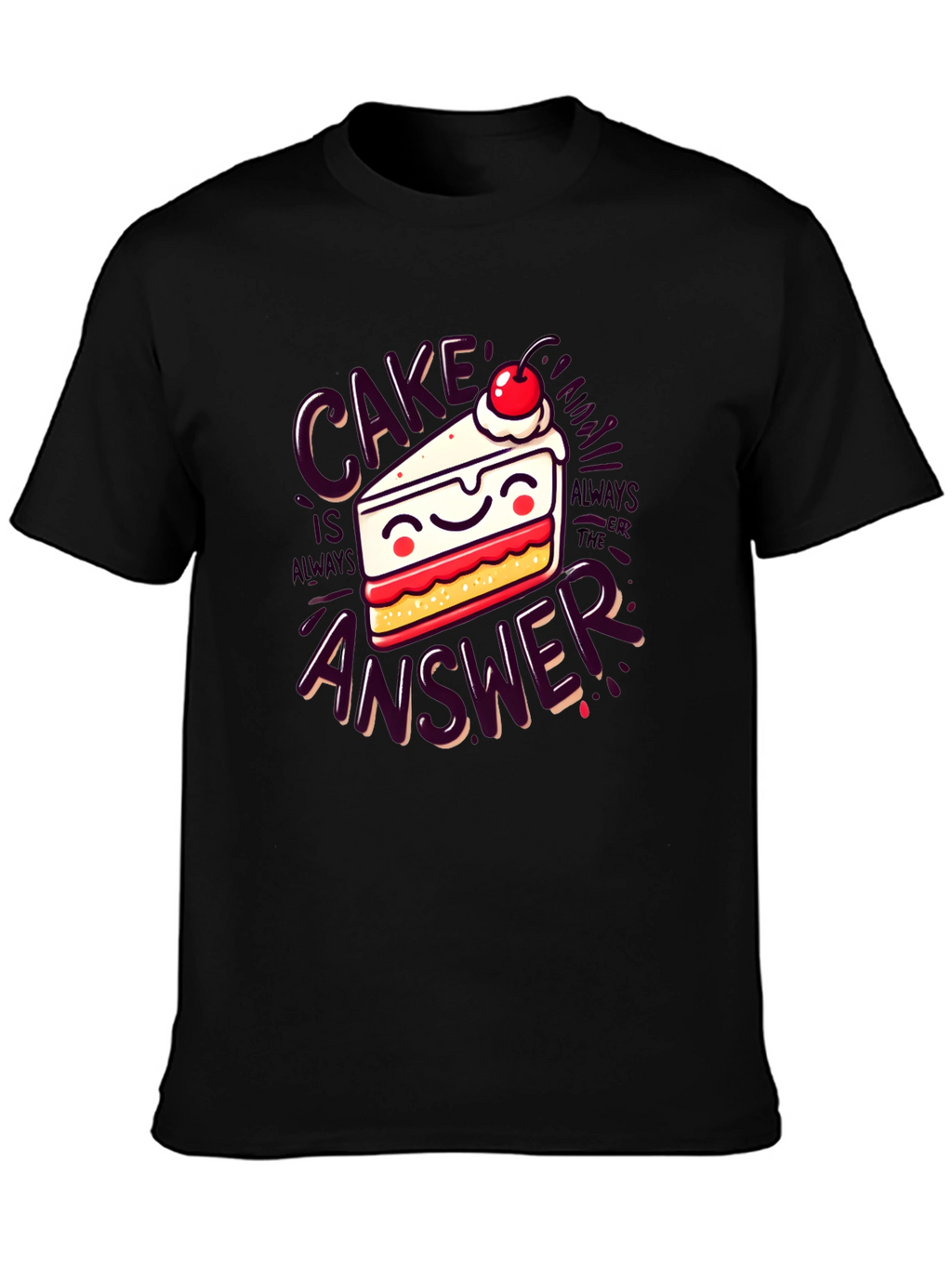 Cake is Always The Answer Graphic Tee