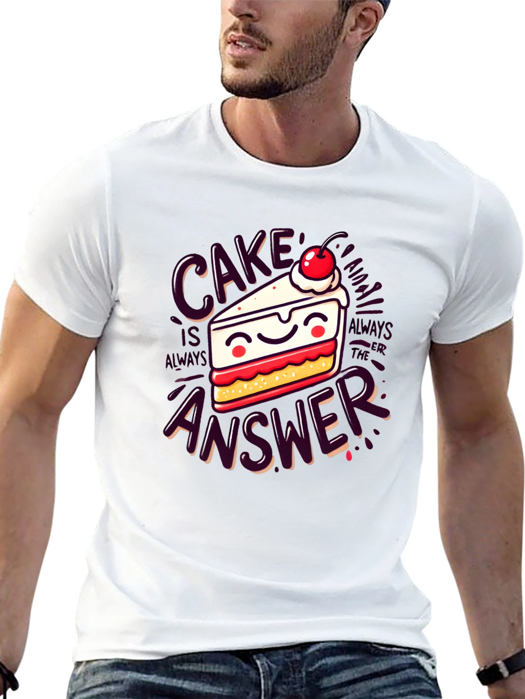 Cake is Always The Answer Graphic Tee