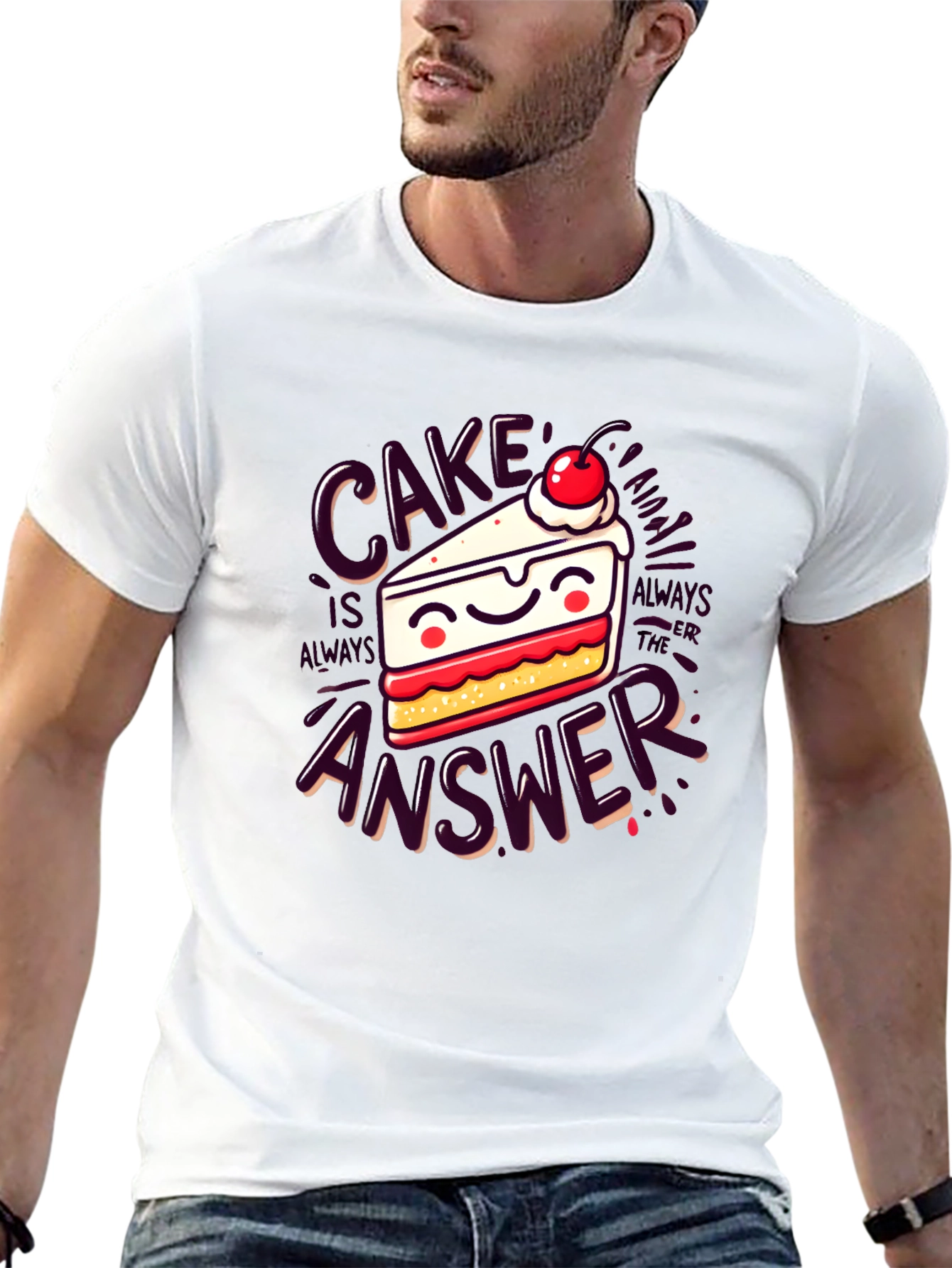 Cake is Always The Answer Graphic Tee