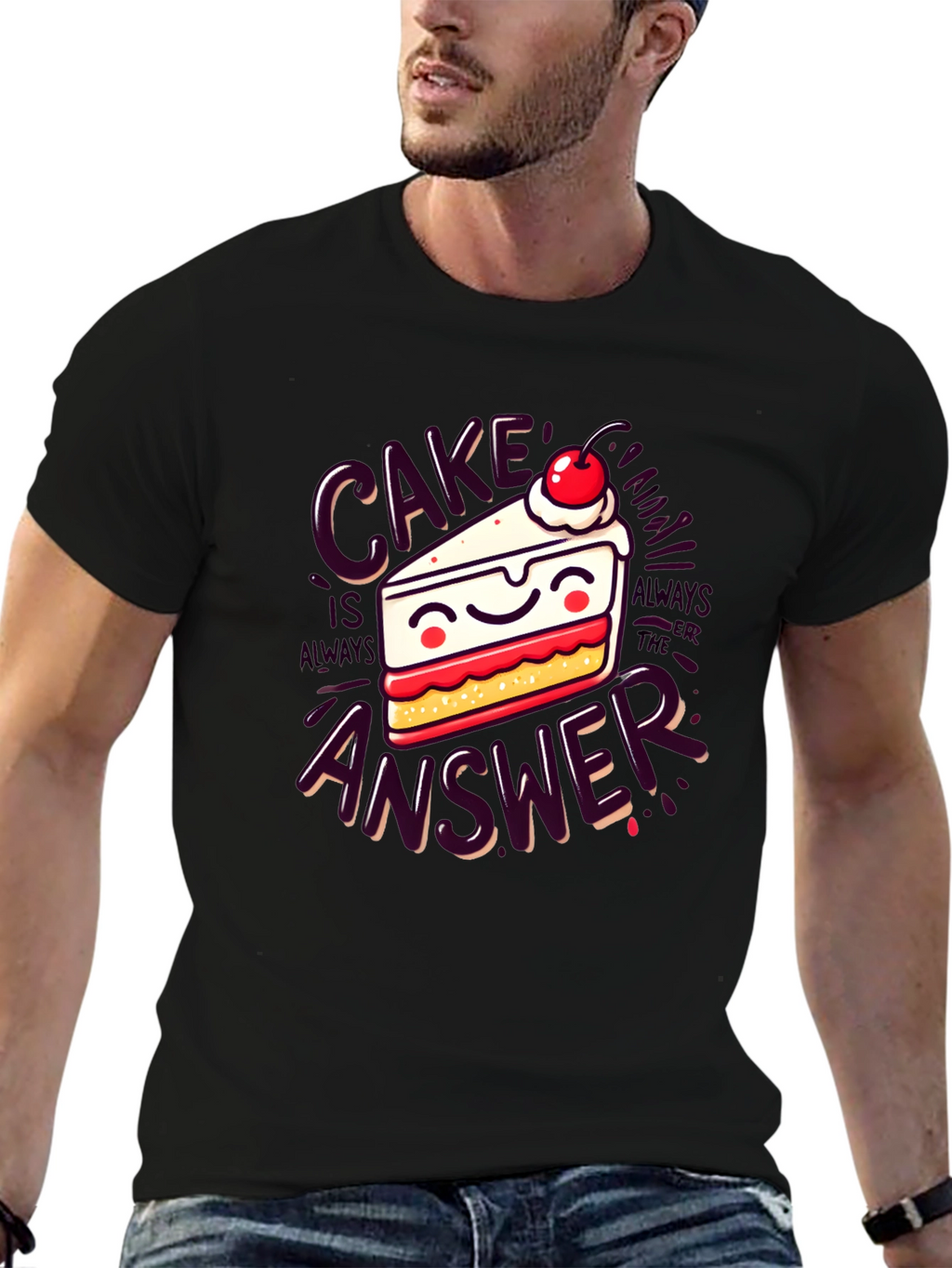 Cake is Always The Answer Graphic Tee