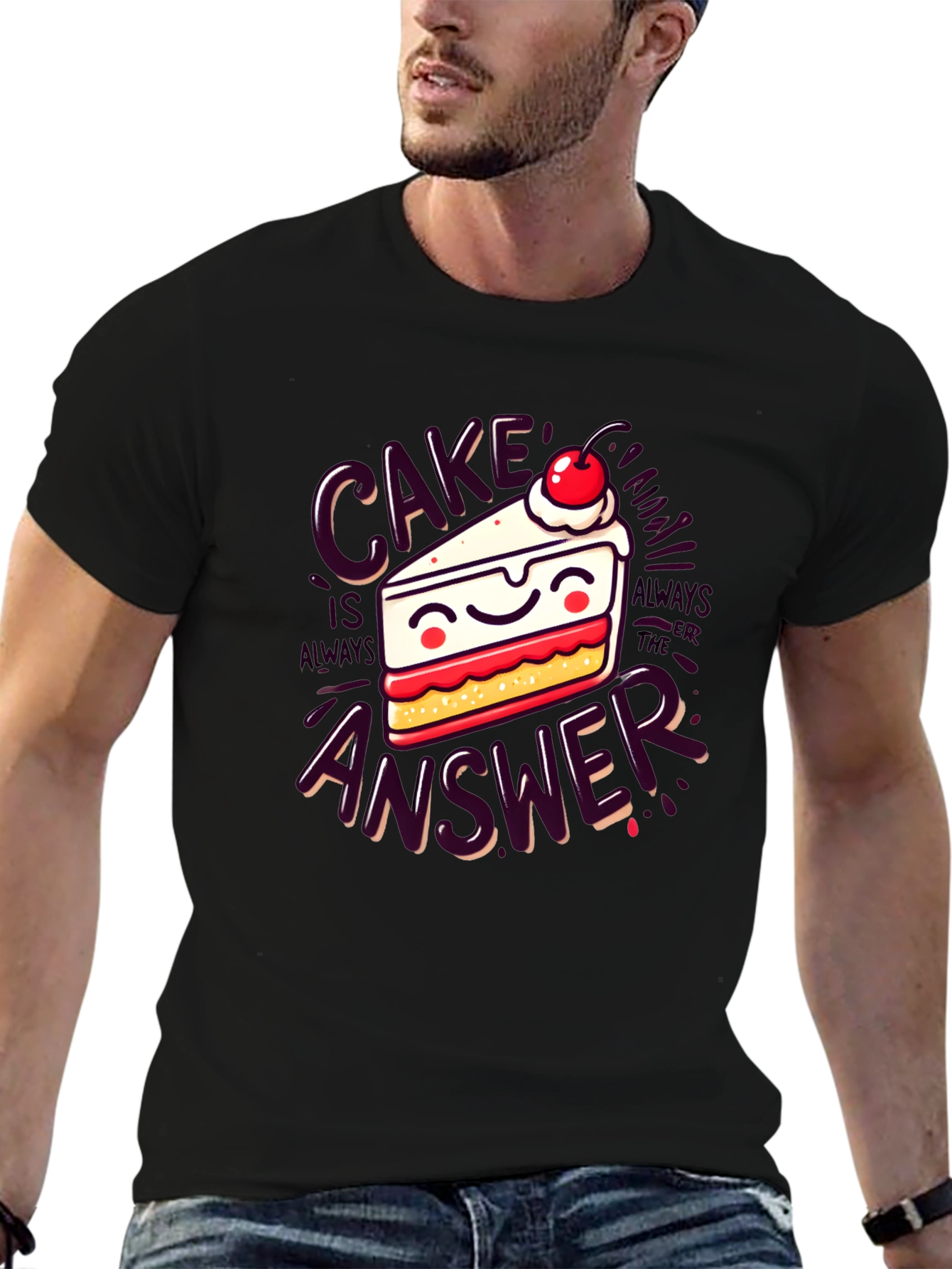 Cake is Always The Answer Graphic Tee
