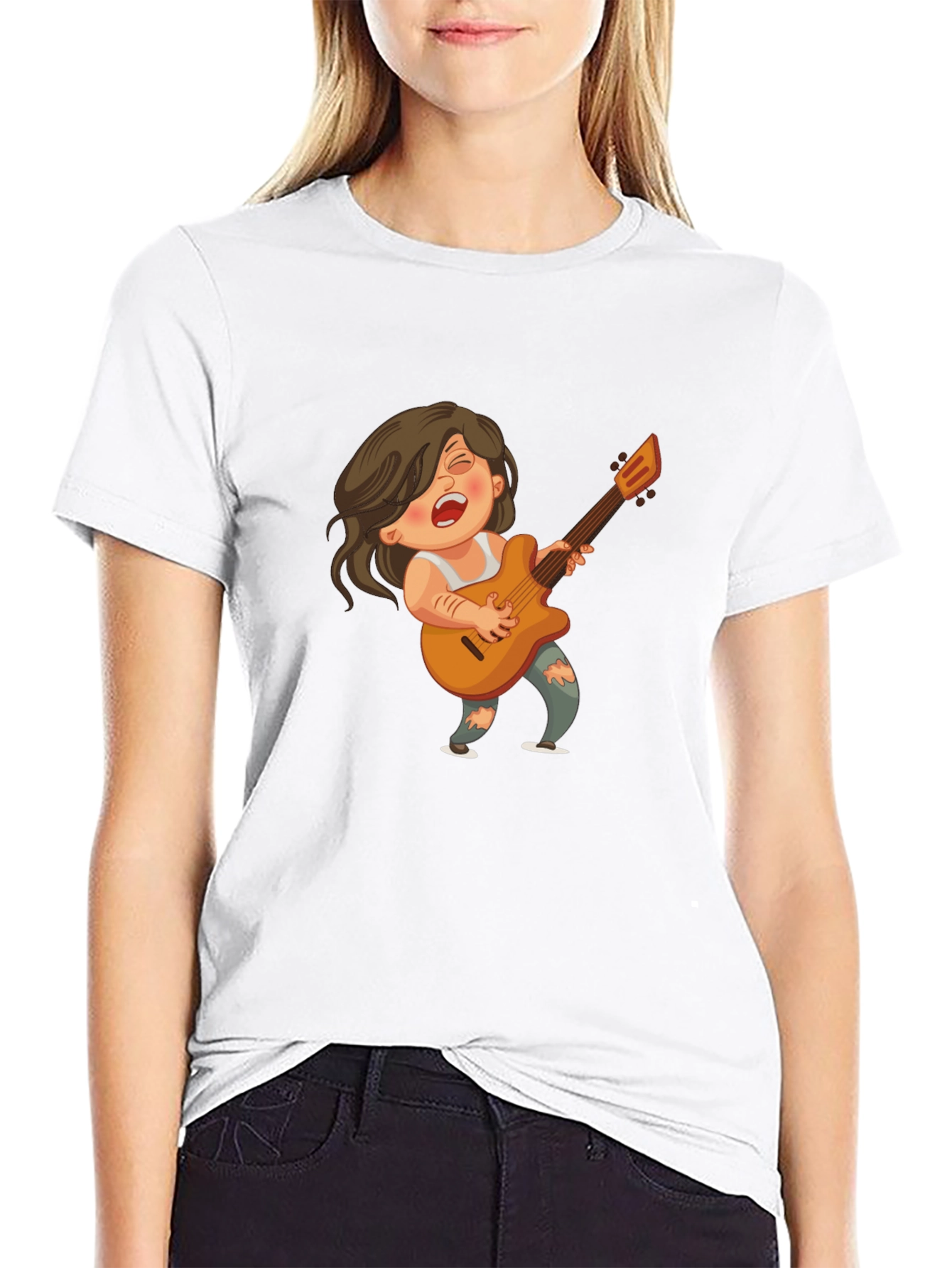 Rockstar Cartoon Graphic Tee