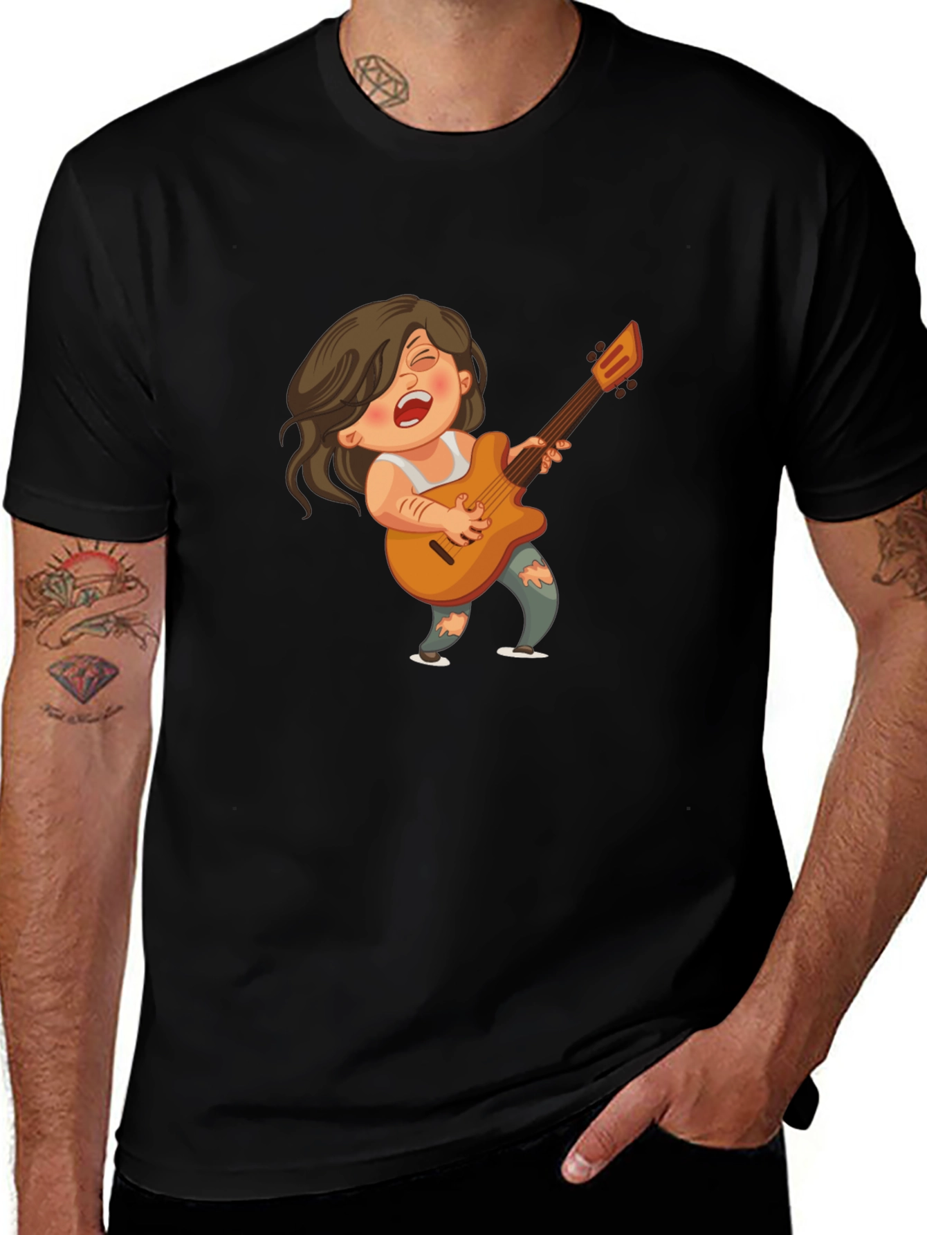 Rockstar Cartoon Graphic Tee