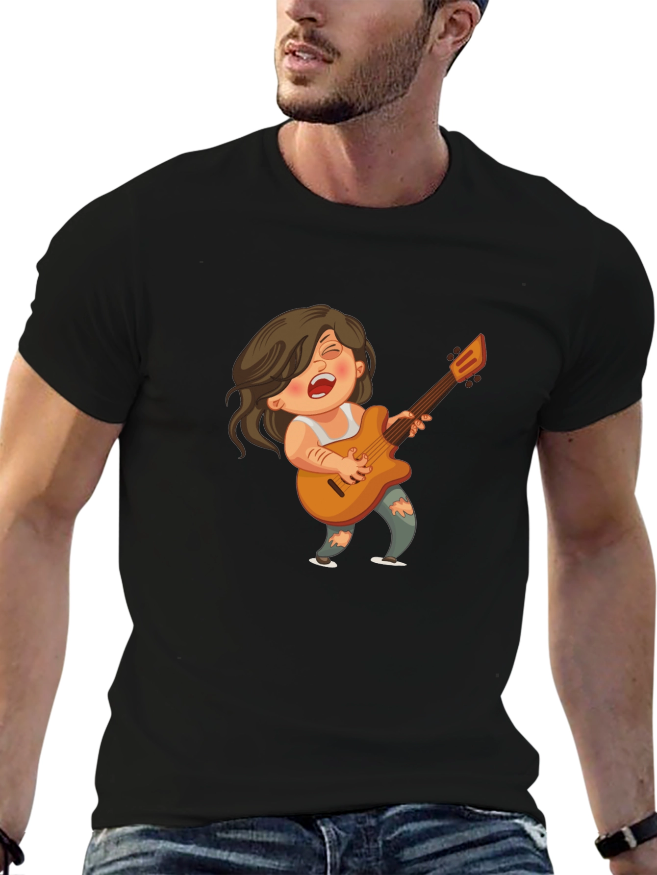 Rockstar Cartoon Graphic Tee