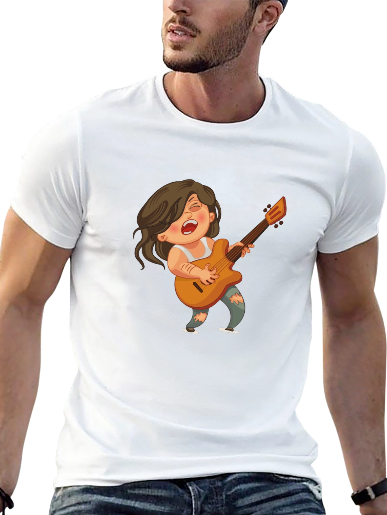 Rockstar Cartoon Graphic Tee