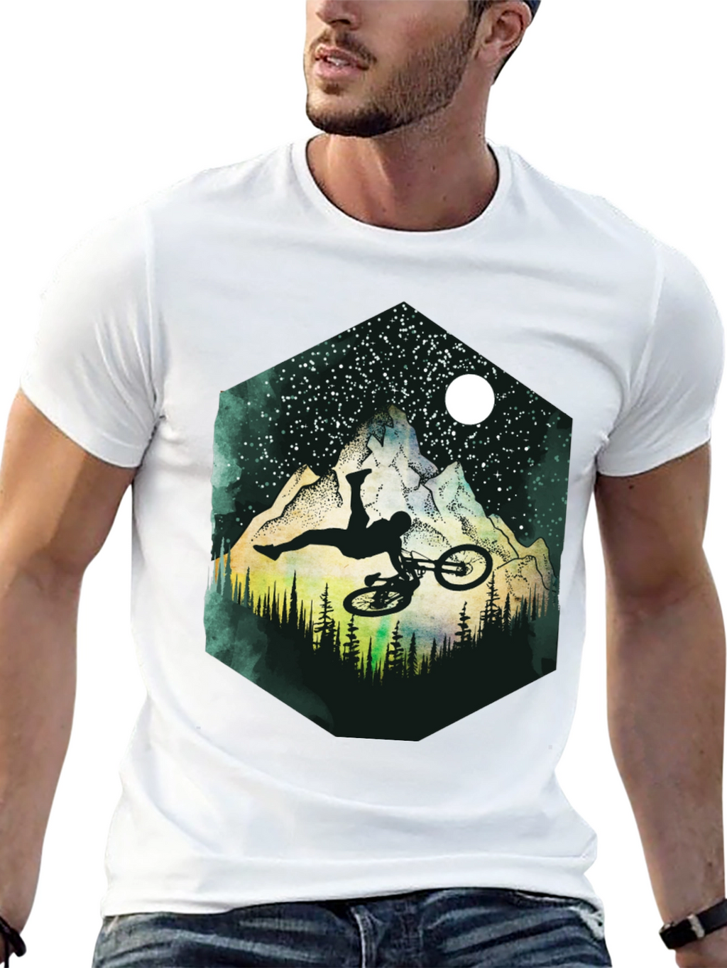 Mountain Bike Stunt Graphic Tee