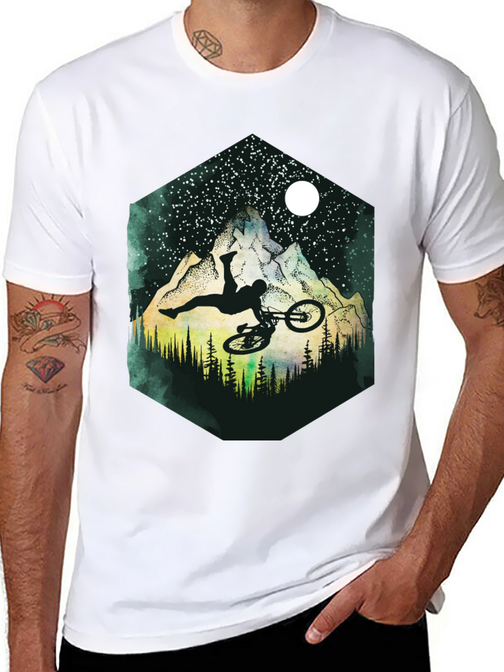 Mountain Bike Stunt Graphic Tee
