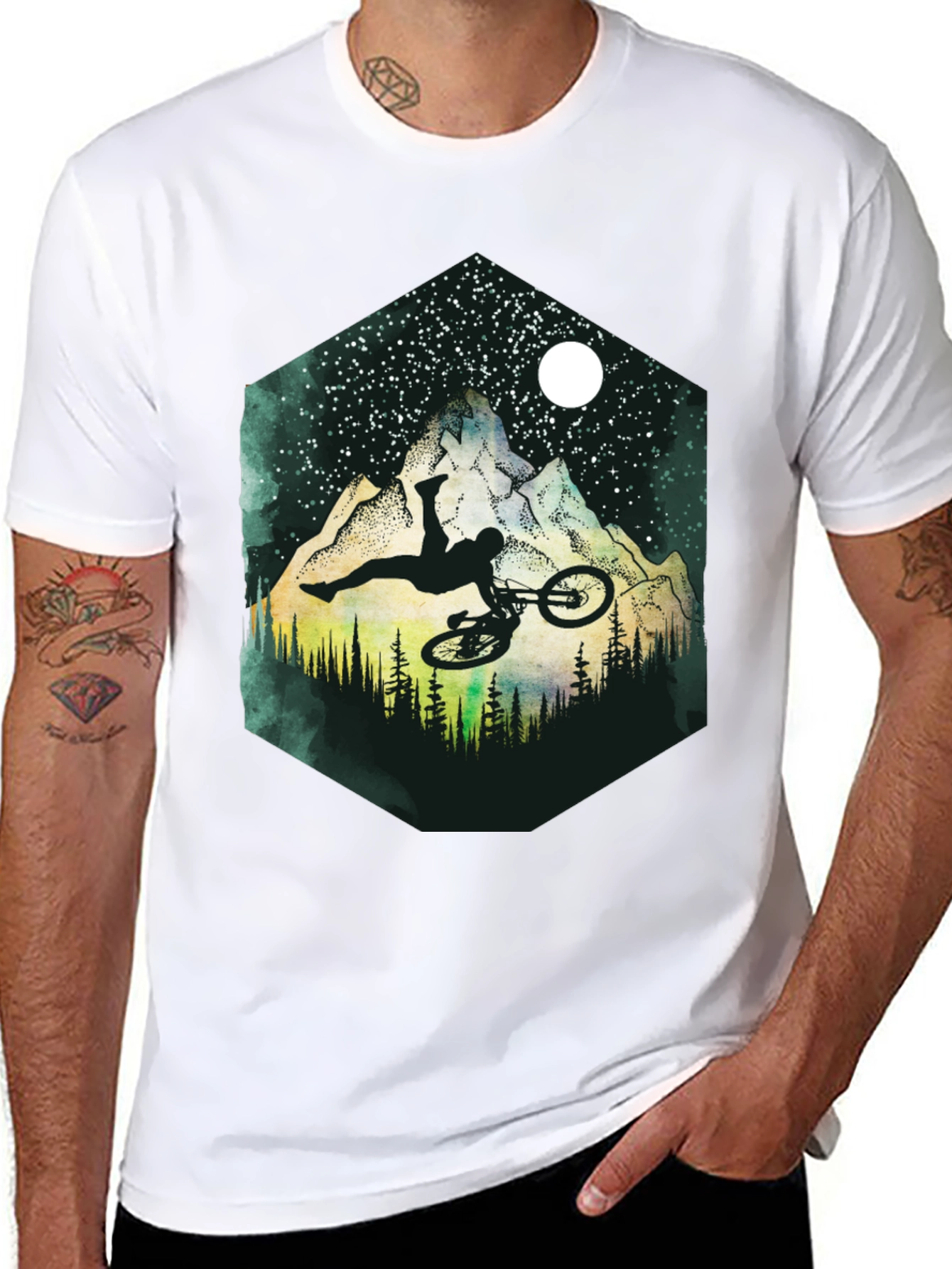 Mountain Bike Stunt Graphic Tee