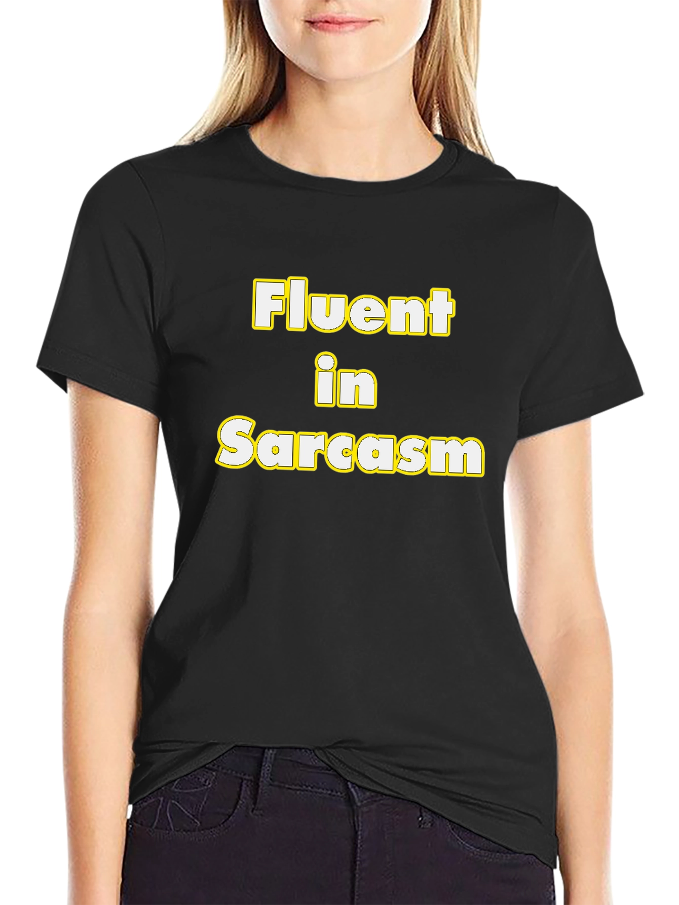 Fluent in Sarcasm Funny Graphic Tee