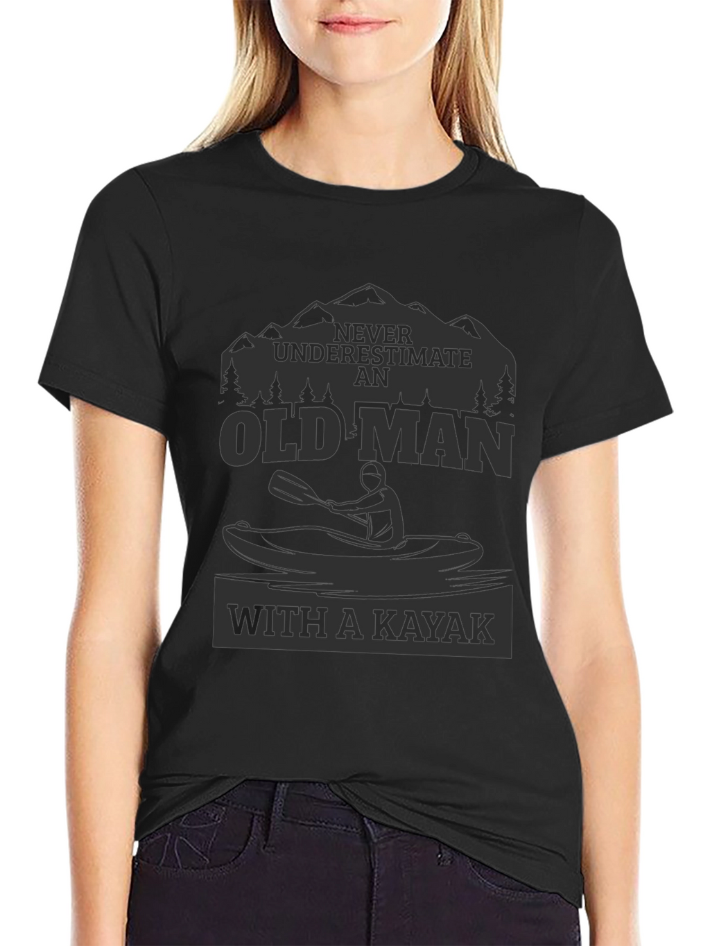 Old Man Kayak T-Shirt - Adventure Ready!