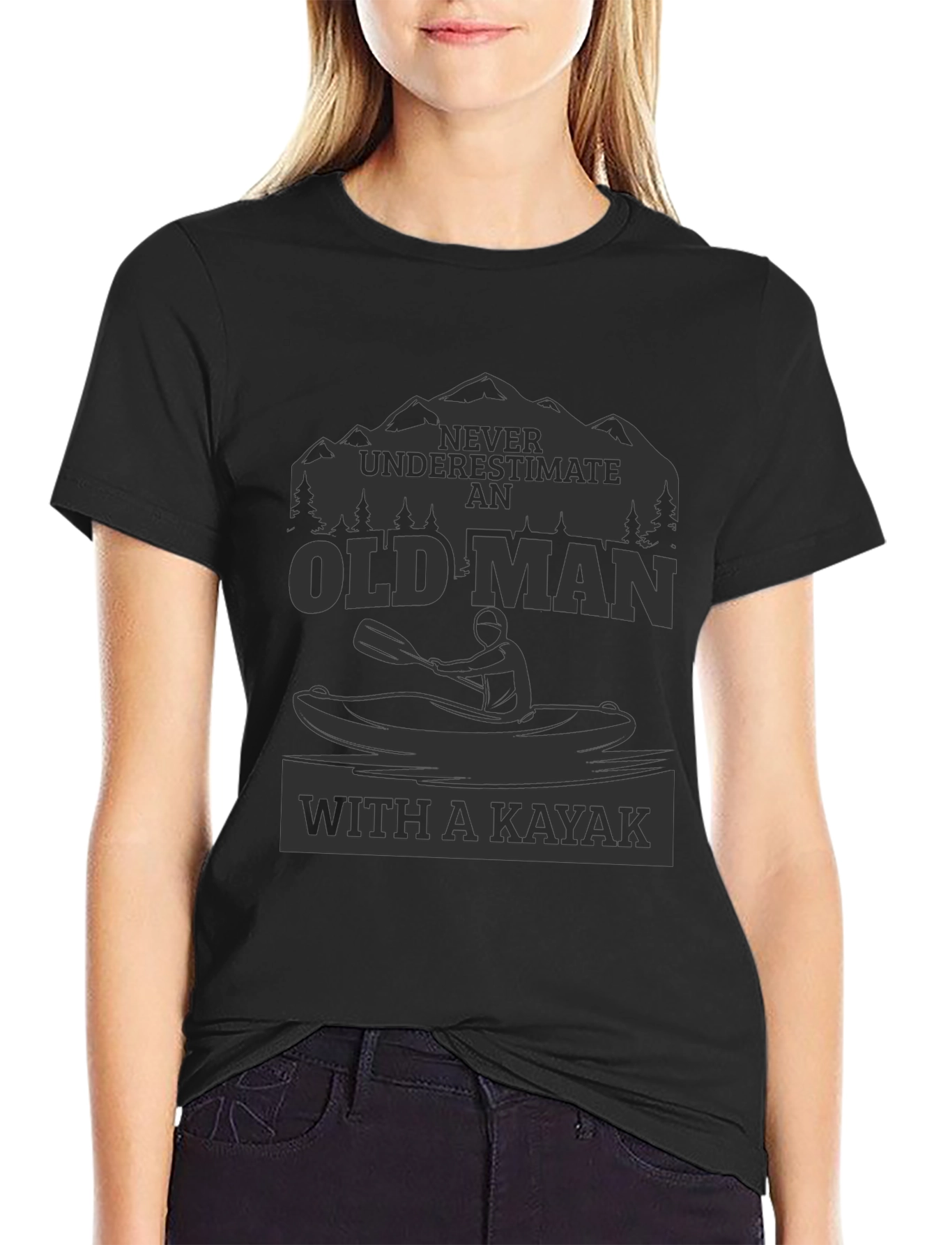 Old Man Kayak T-Shirt - Adventure Ready!