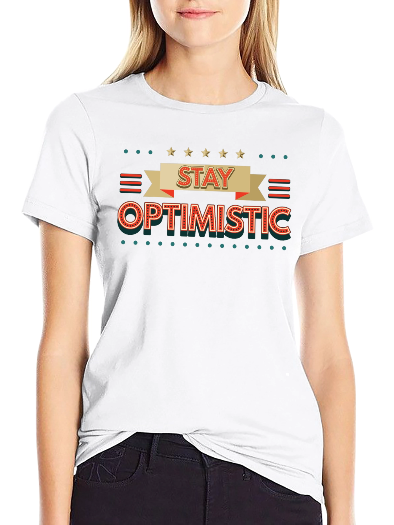 Stay Optimistic Graphic Tee - Motivational T-Shirt