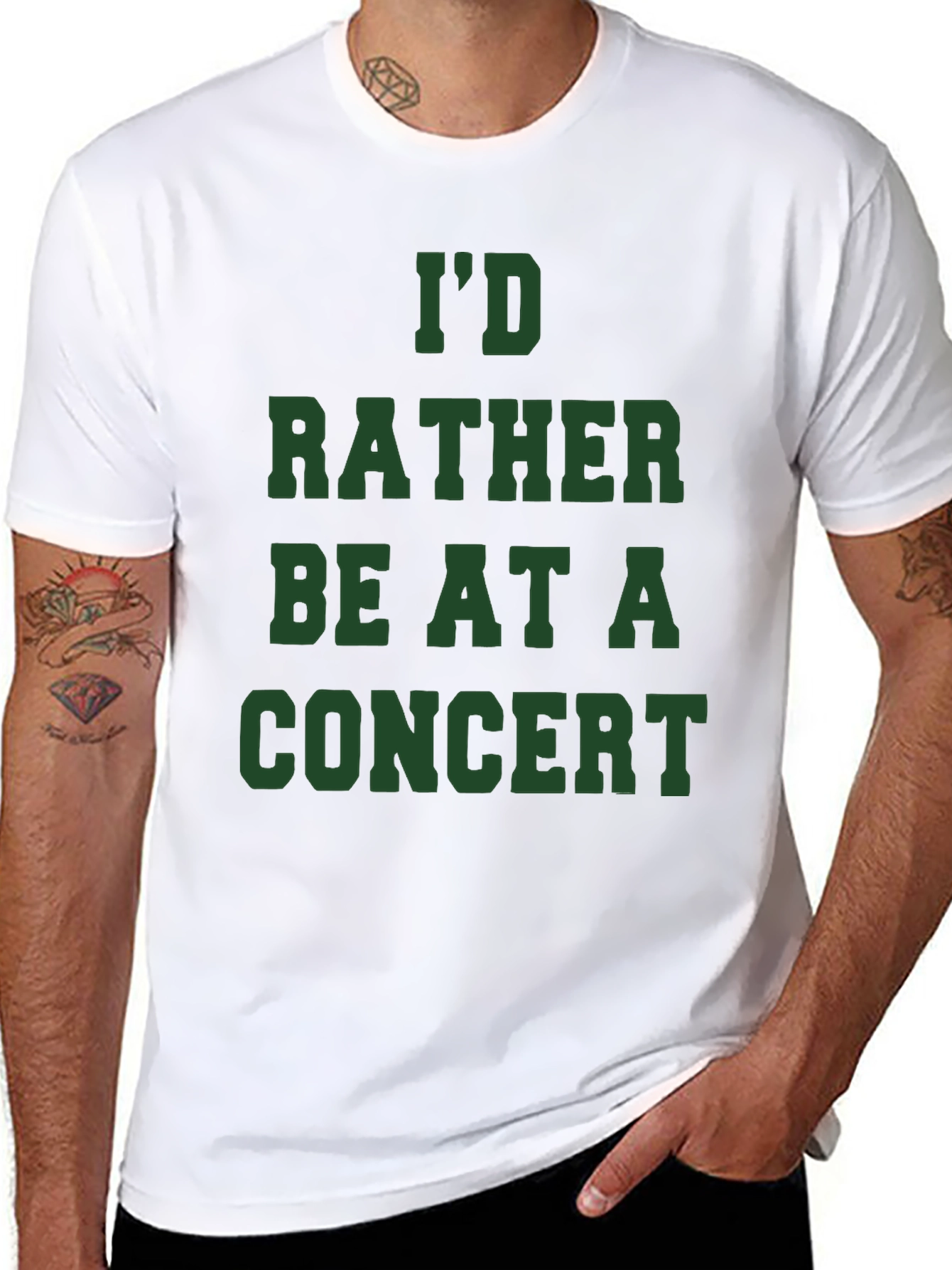 Id Rather Be At A Concert T-Shirt