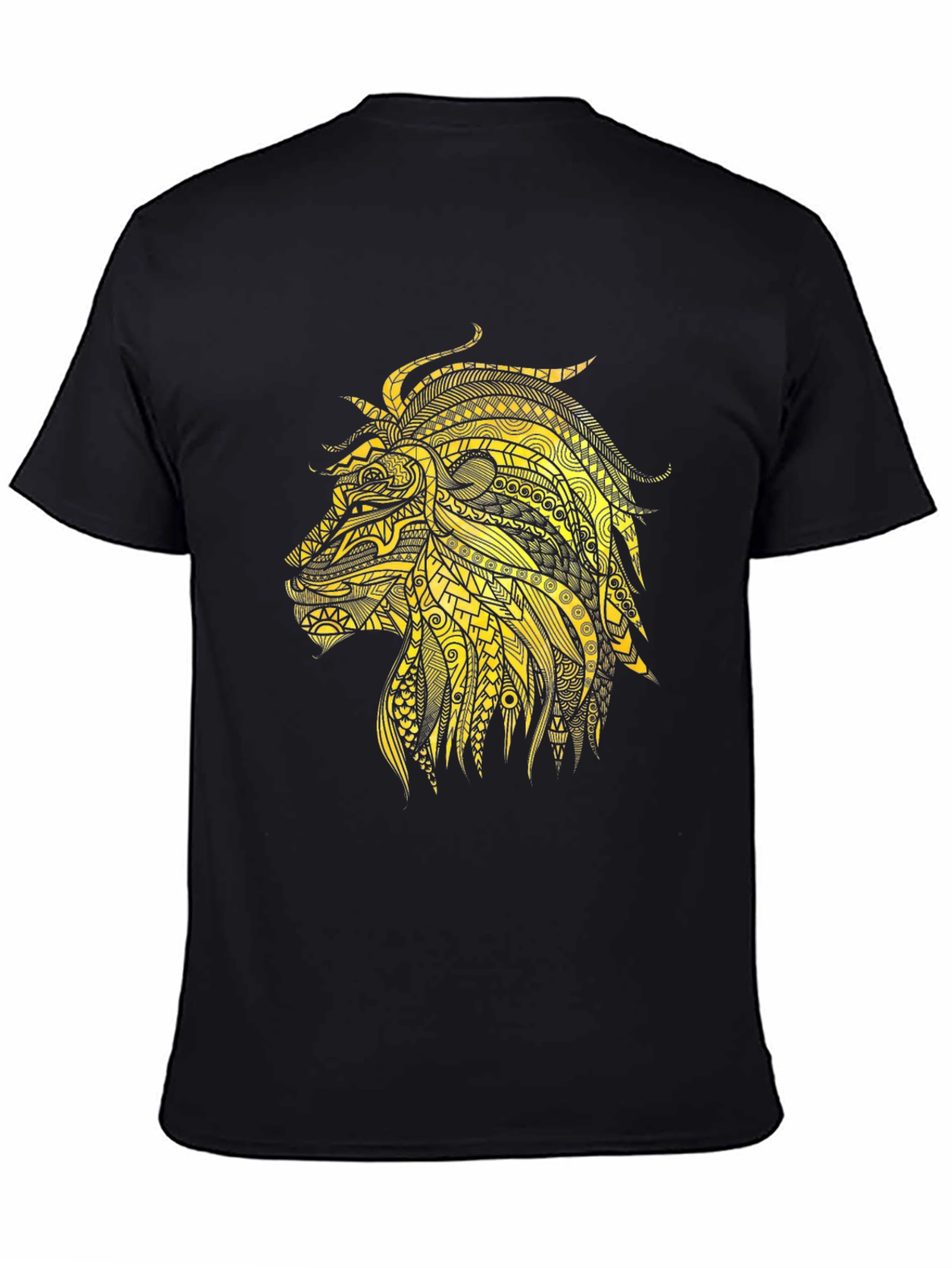 Lion Graphic Tee - Black Short Sleeve