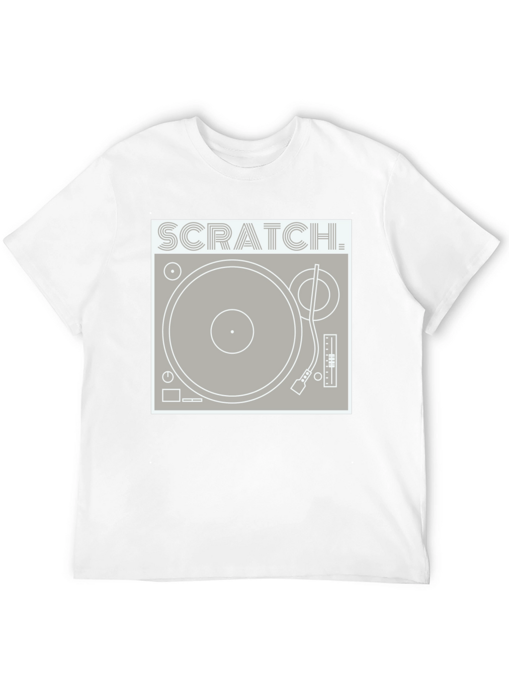 Scratch Turntable Graphic Tee - DJ Style Shirt