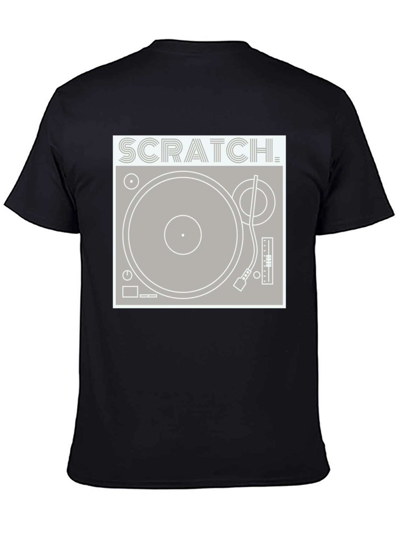 Scratch Turntable Graphic Tee - DJ Style Shirt